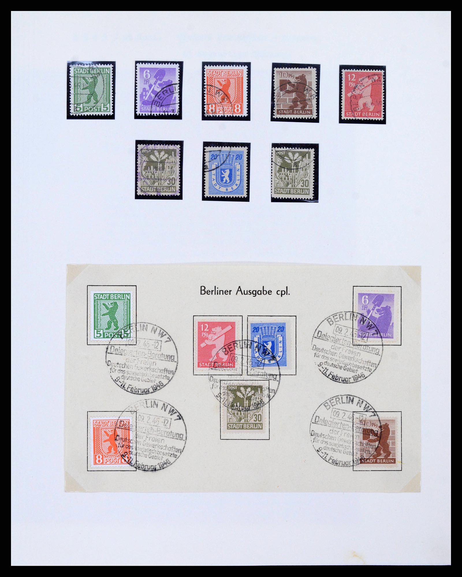 38630 0004 - Postzegelverzameling 38630 Sovjet Zone 1945-1949.