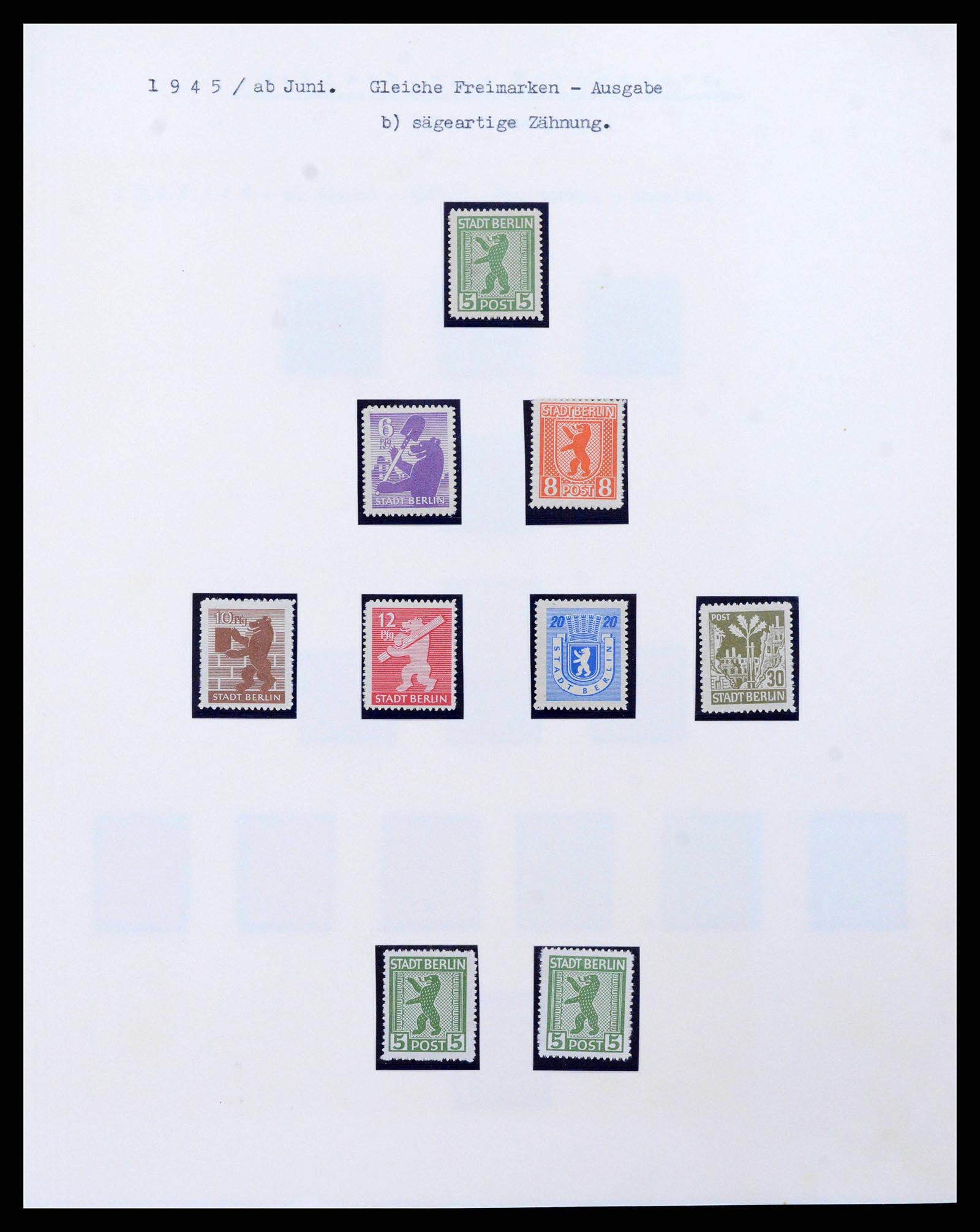 38630 0005 - Postzegelverzameling 38630 Sovjet Zone 1945-1949.