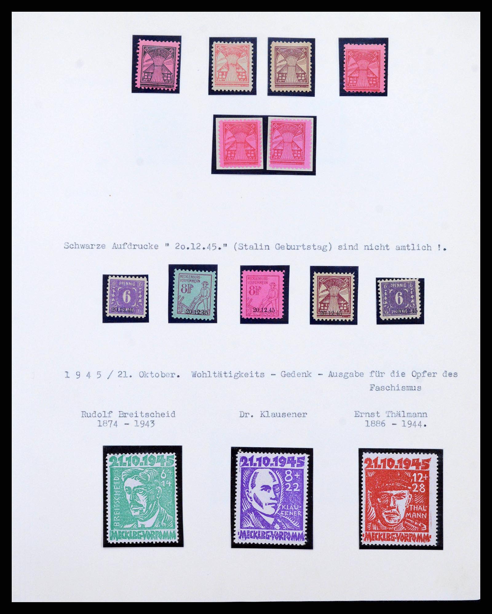 38630 0008 - Postzegelverzameling 38630 Sovjet Zone 1945-1949.