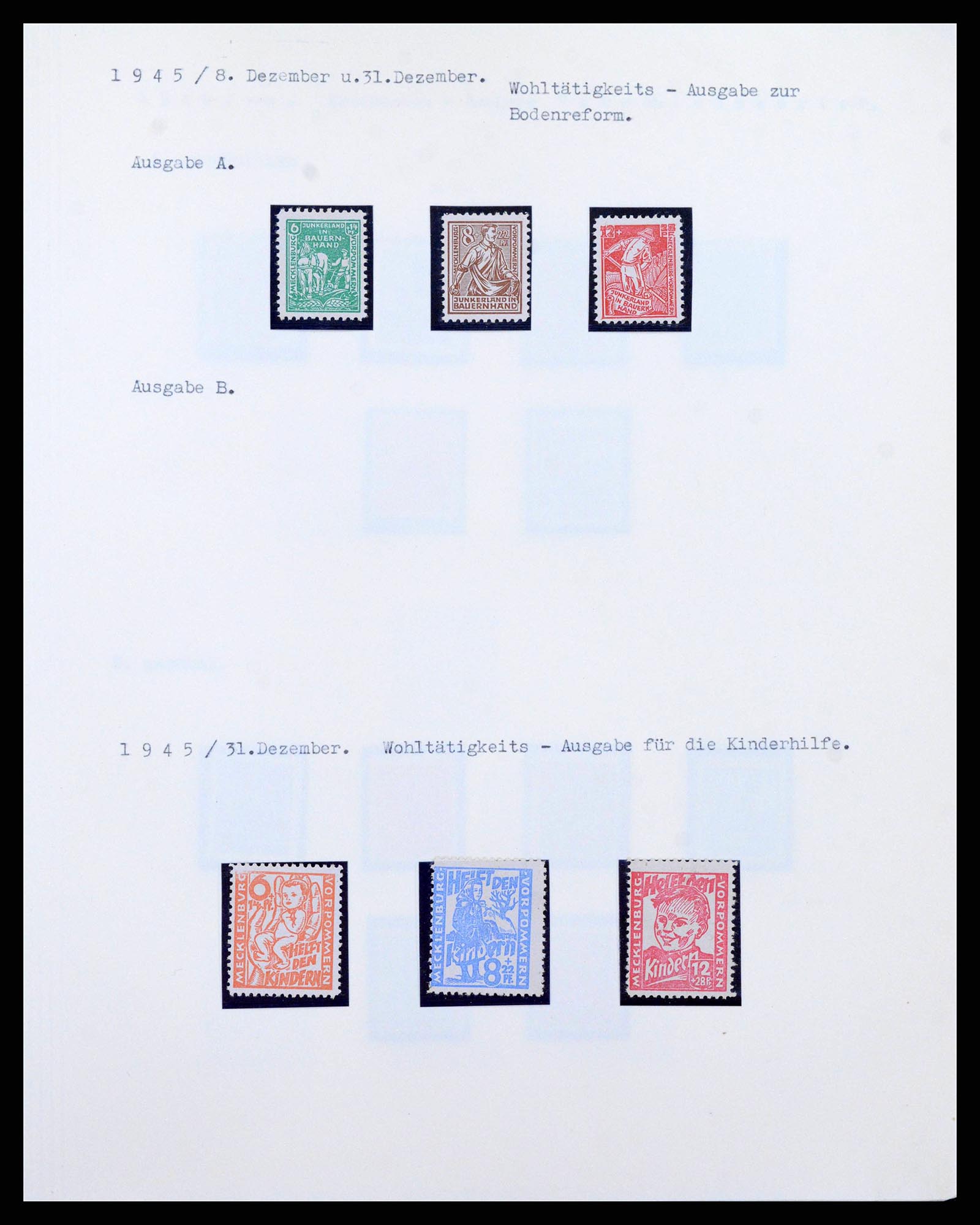 38630 0009 - Postzegelverzameling 38630 Sovjet Zone 1945-1949.
