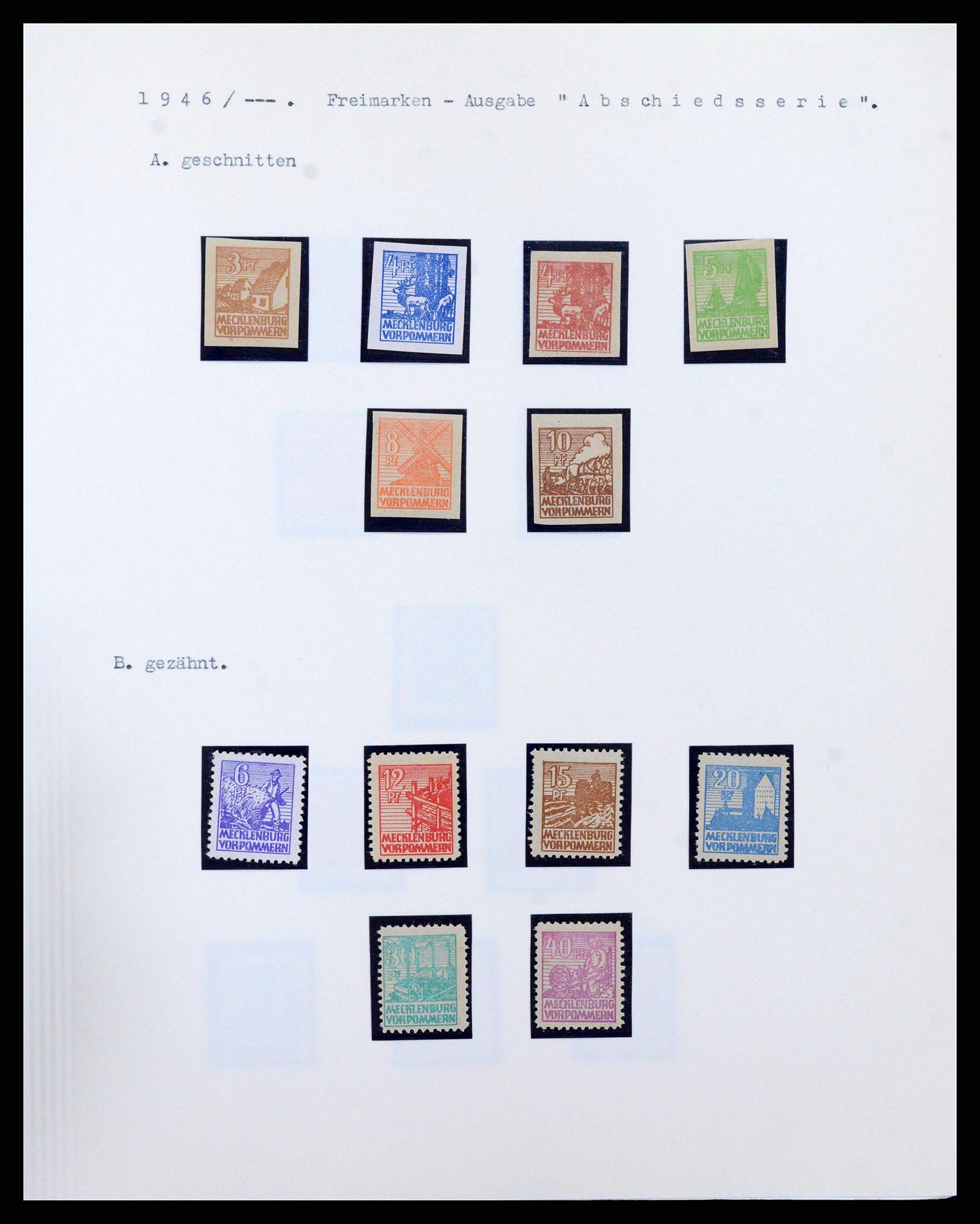 38630 0010 - Stamp collection 38630 Soviet Zone 1945-1949.