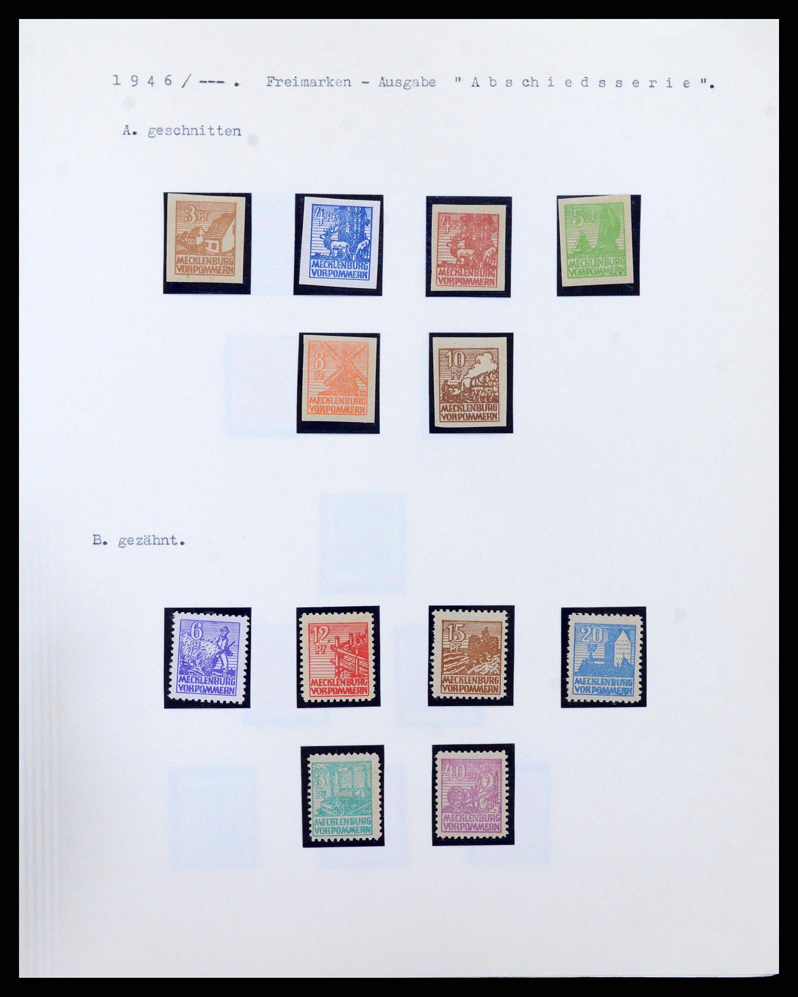 38630 0010 - Postzegelverzameling 38630 Sovjet Zone 1945-1949.