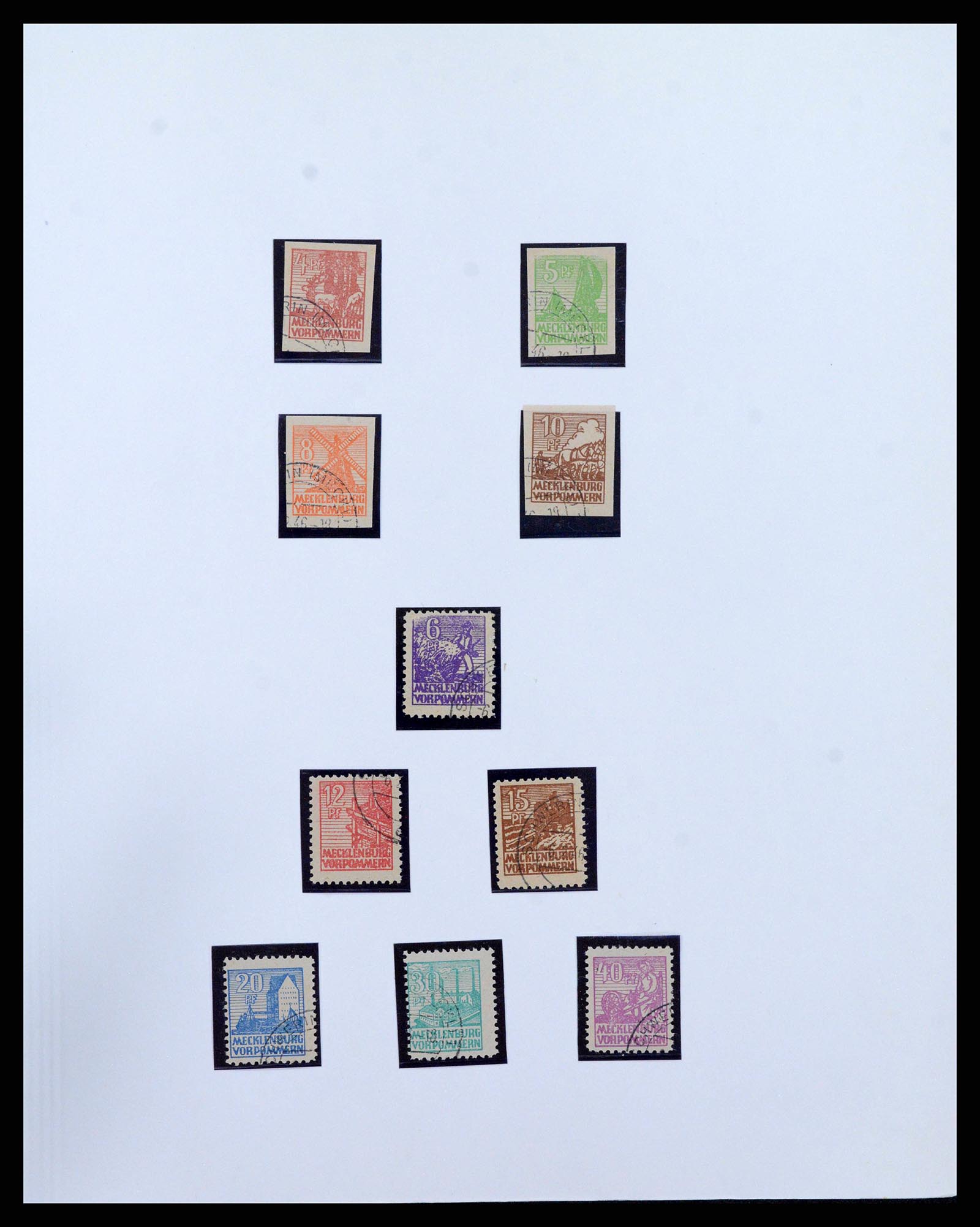 38630 0011 - Postzegelverzameling 38630 Sovjet Zone 1945-1949.