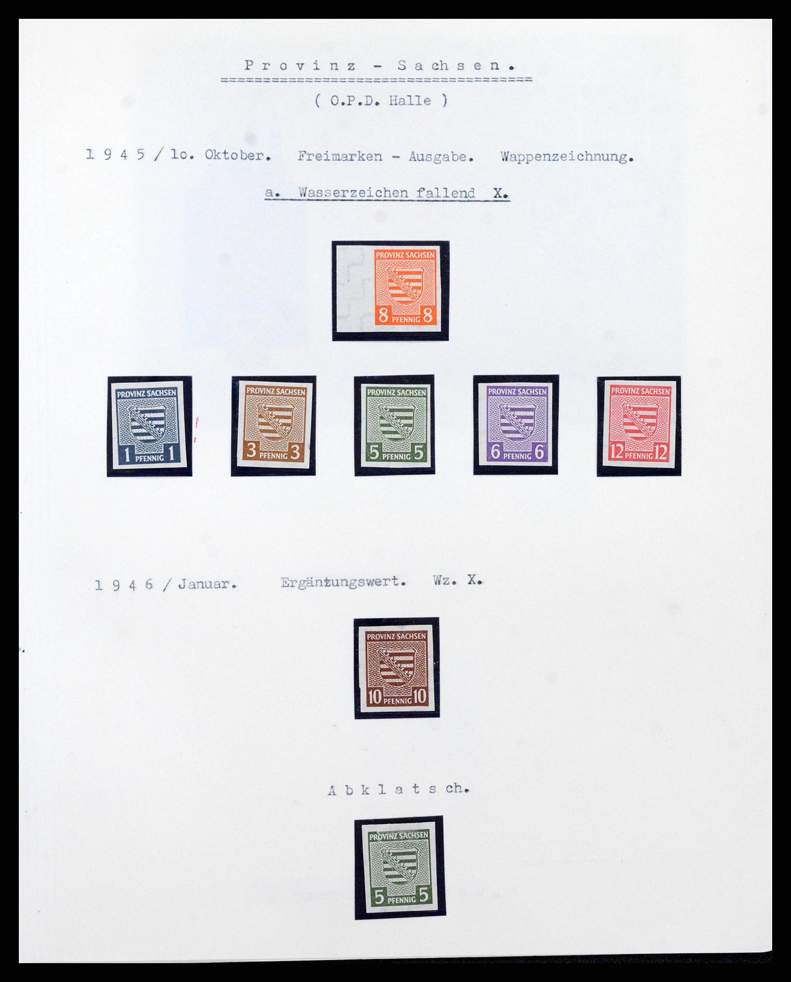 38630 0021 - Stamp collection 38630 Soviet Zone 1945-1949.