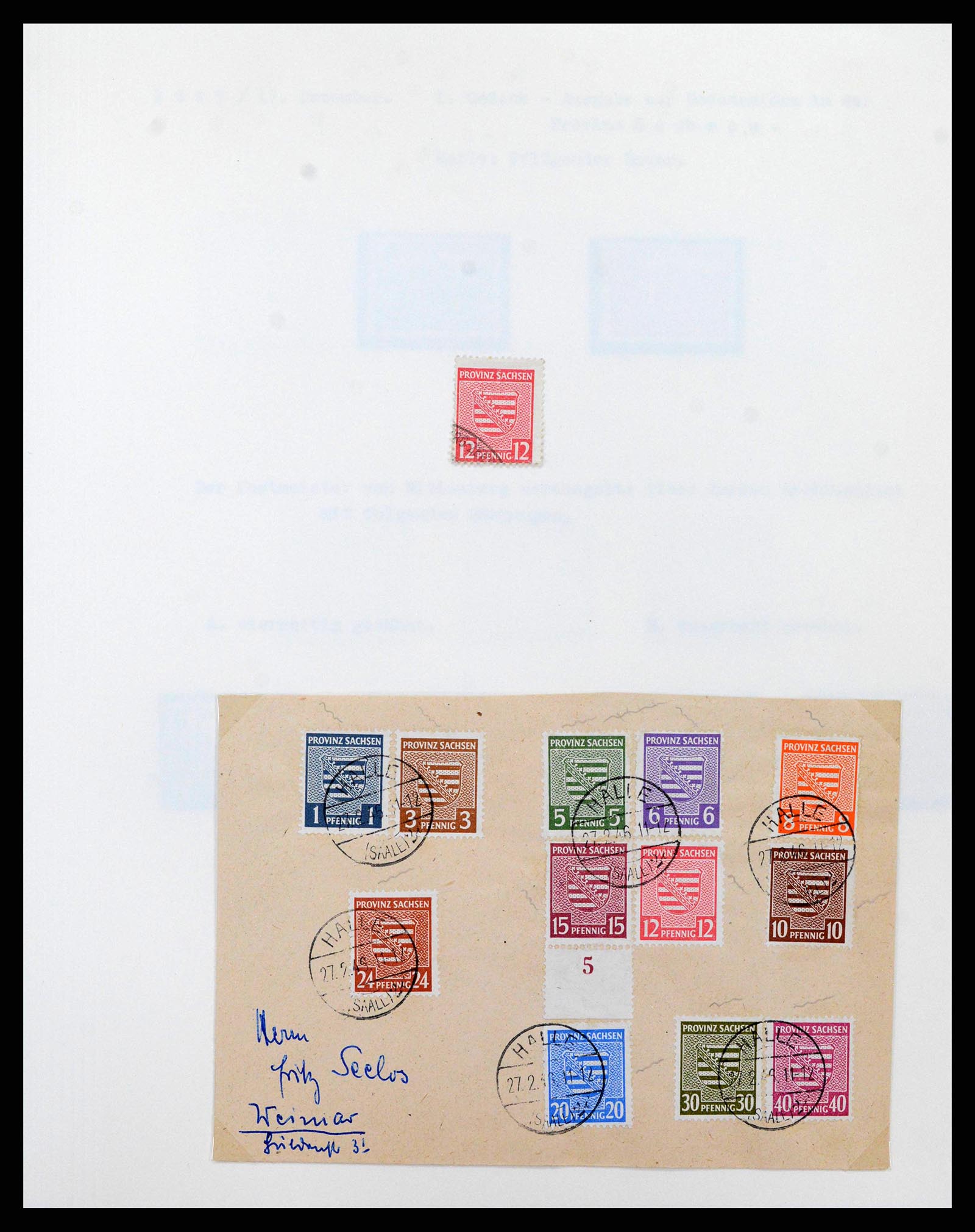 38630 0026 - Stamp collection 38630 Soviet Zone 1945-1949.