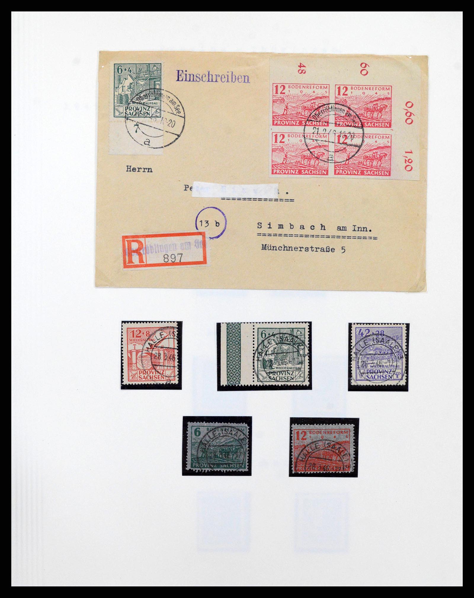 38630 0029 - Stamp collection 38630 Soviet Zone 1945-1949.