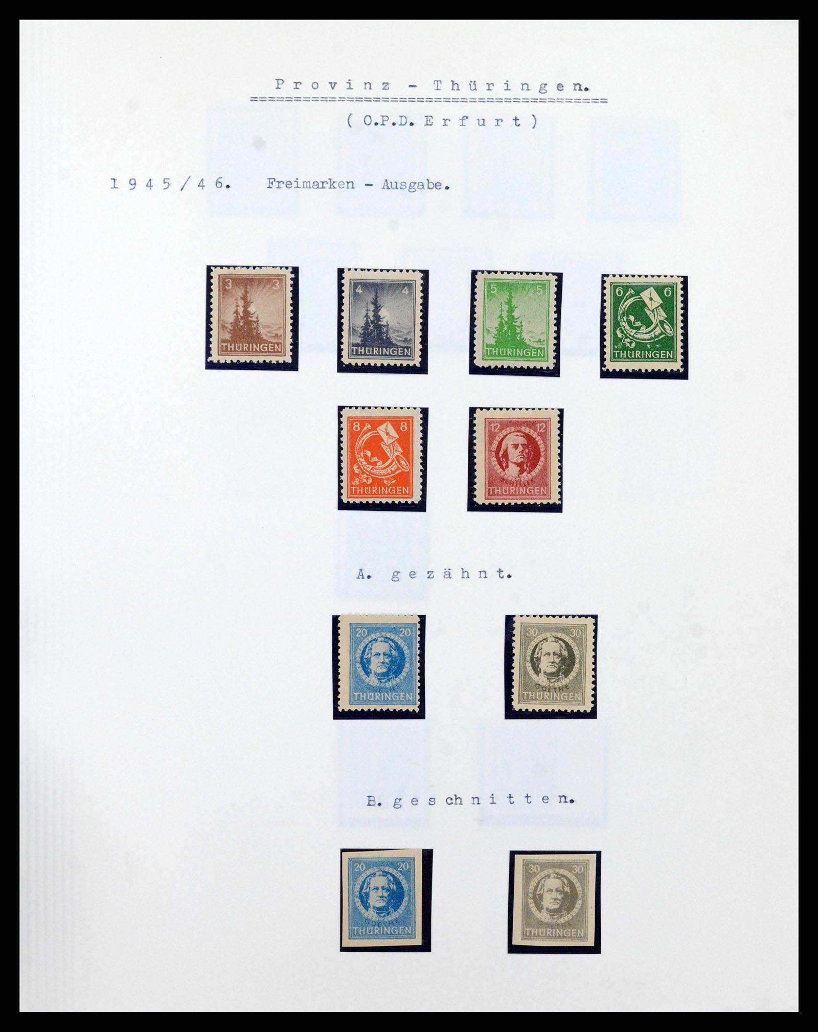 38630 0030 - Stamp collection 38630 Soviet Zone 1945-1949.