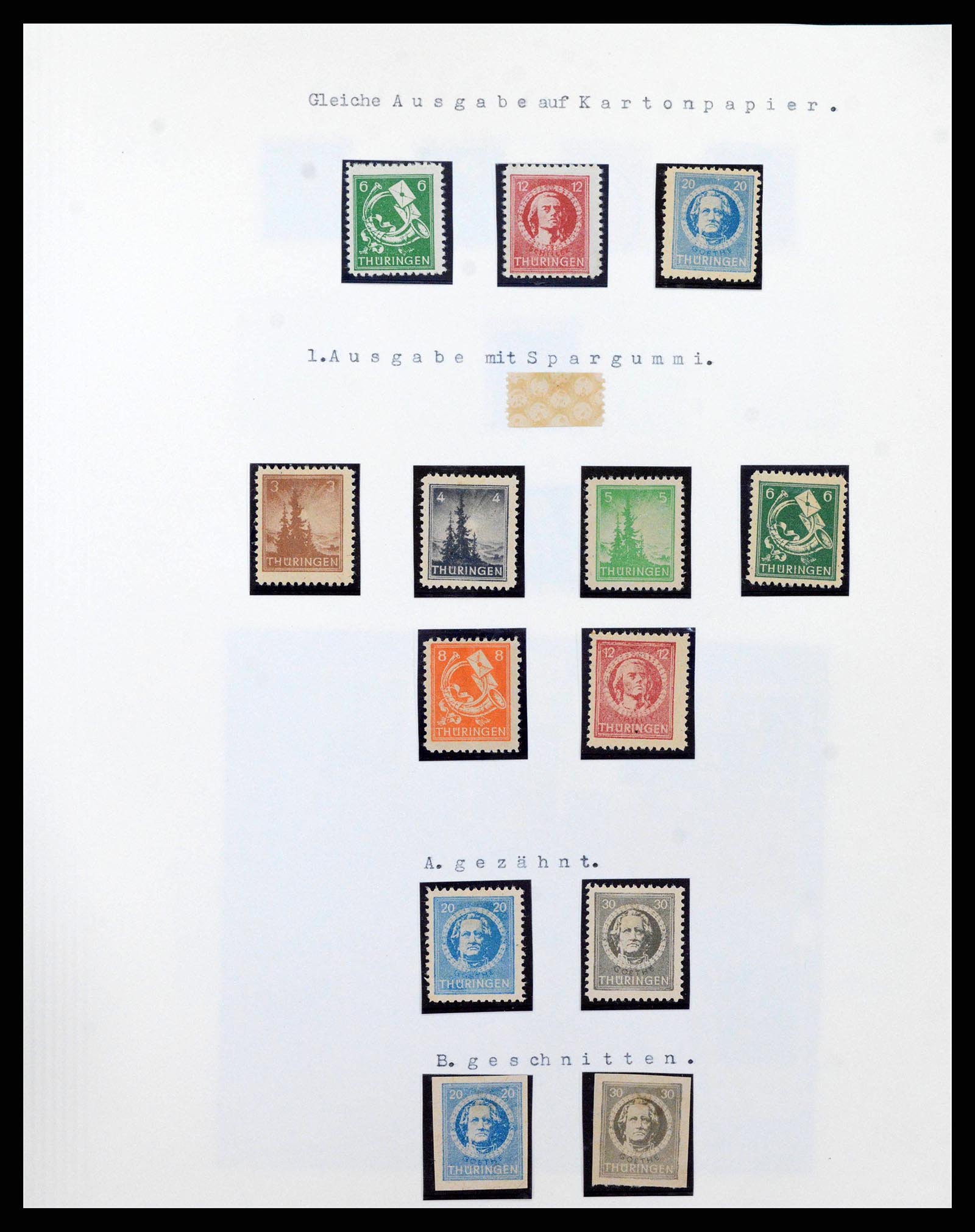 38630 0032 - Stamp collection 38630 Soviet Zone 1945-1949.