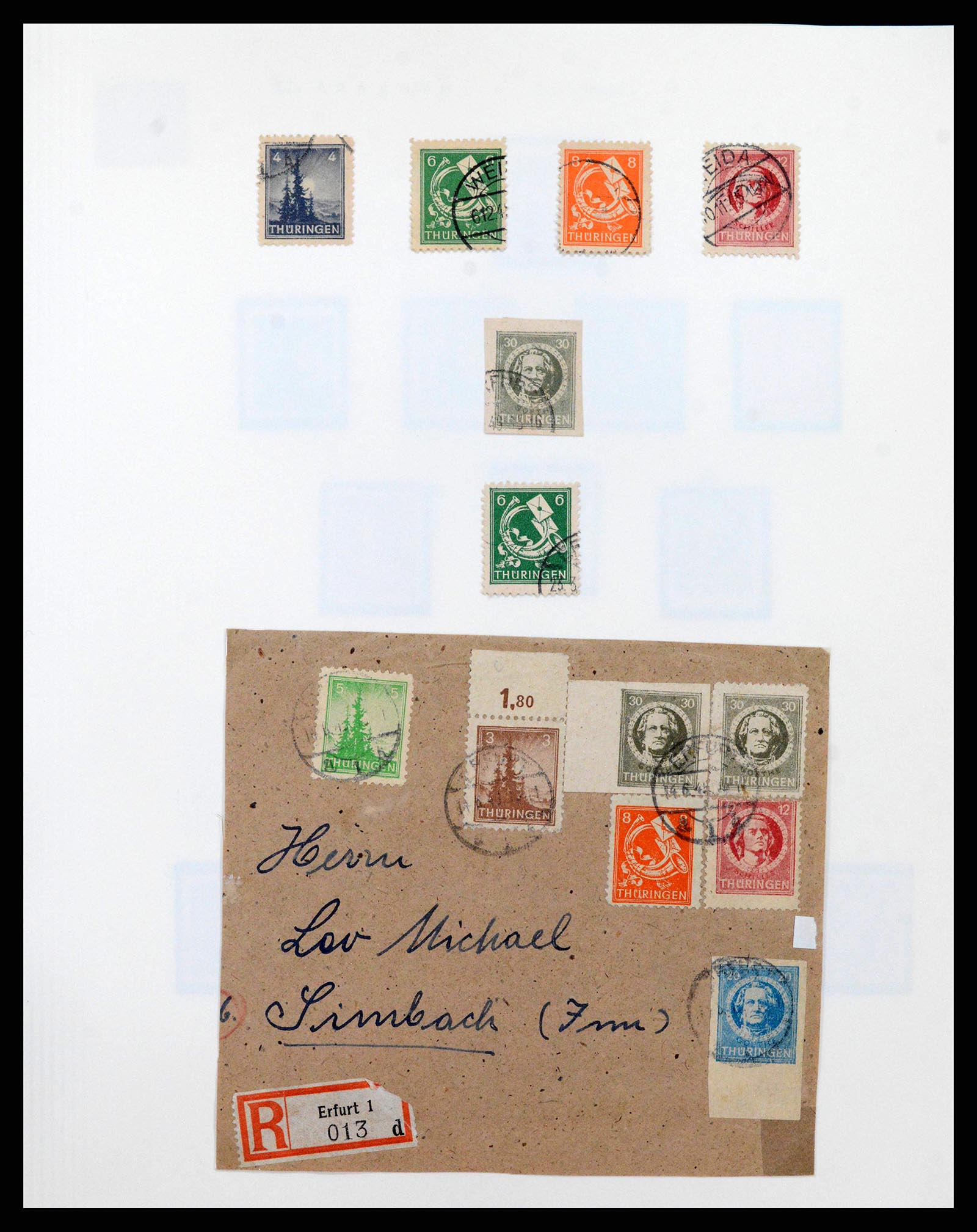 38630 0033 - Stamp collection 38630 Soviet Zone 1945-1949.