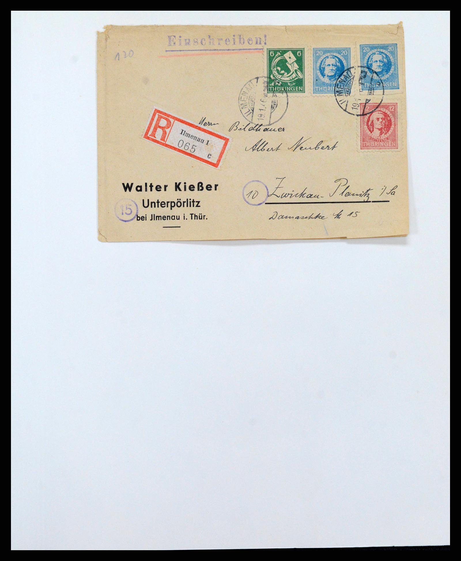 38630 0038 - Stamp collection 38630 Soviet Zone 1945-1949.