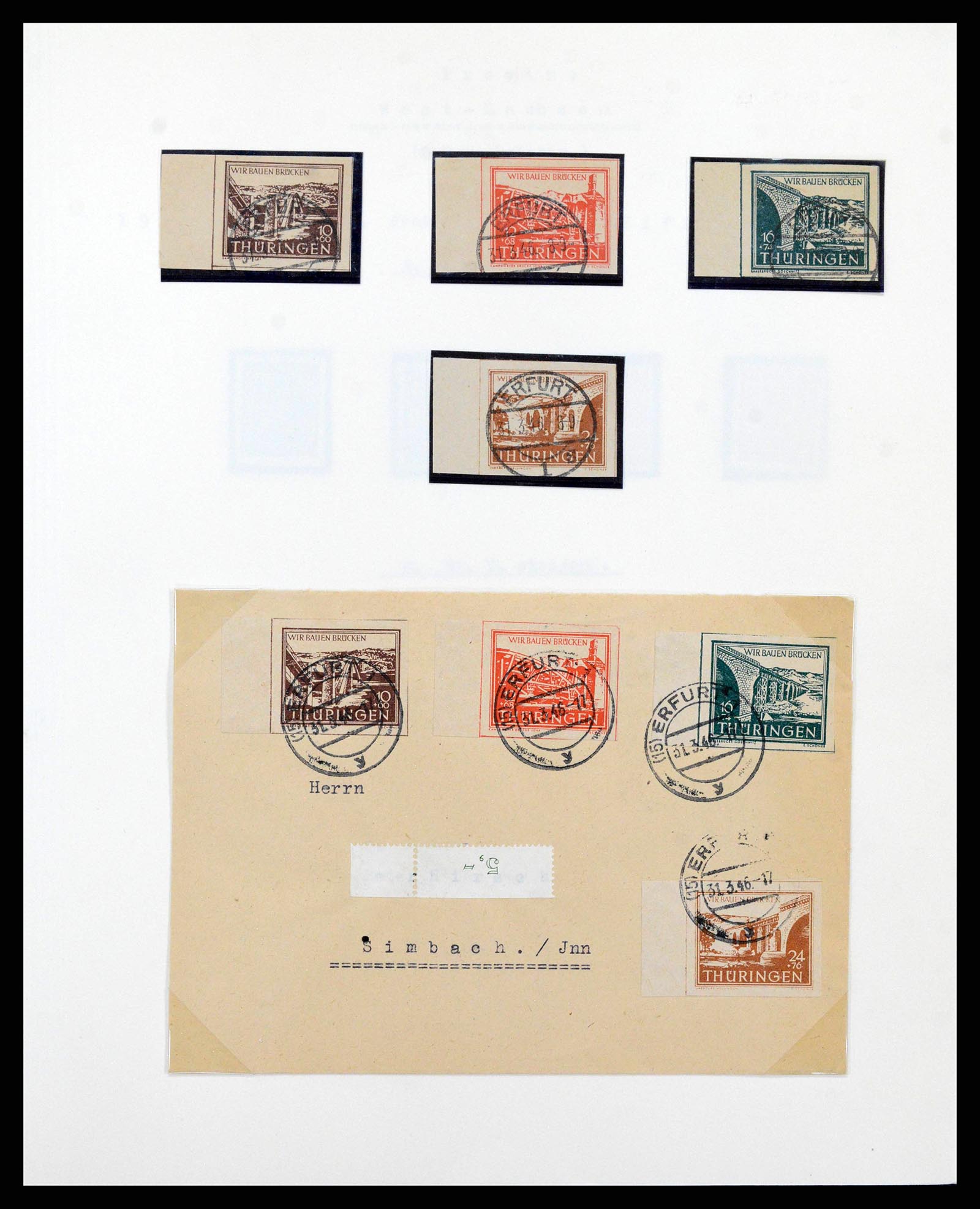 38630 0044 - Stamp collection 38630 Soviet Zone 1945-1949.