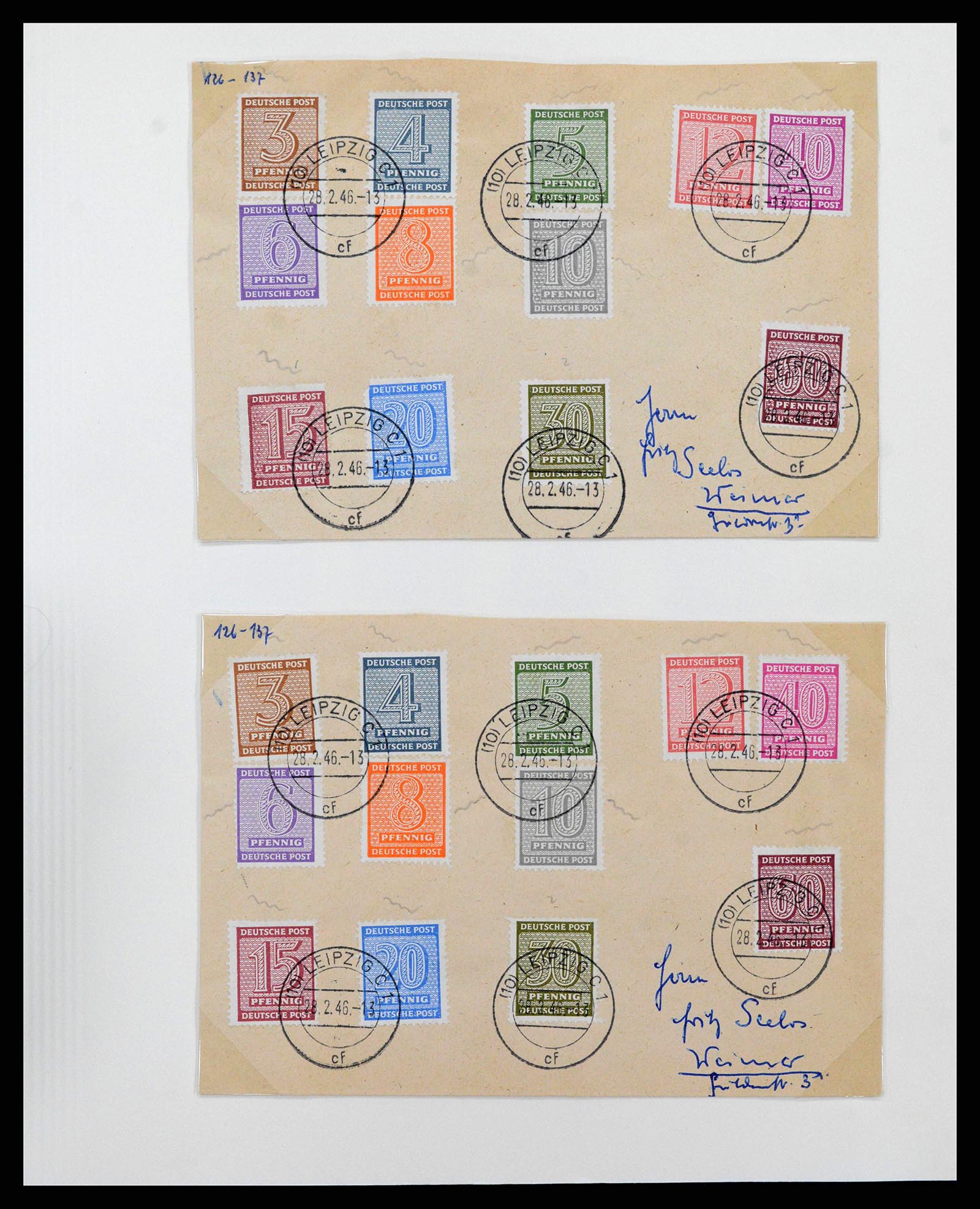38630 0049 - Stamp collection 38630 Soviet Zone 1945-1949.