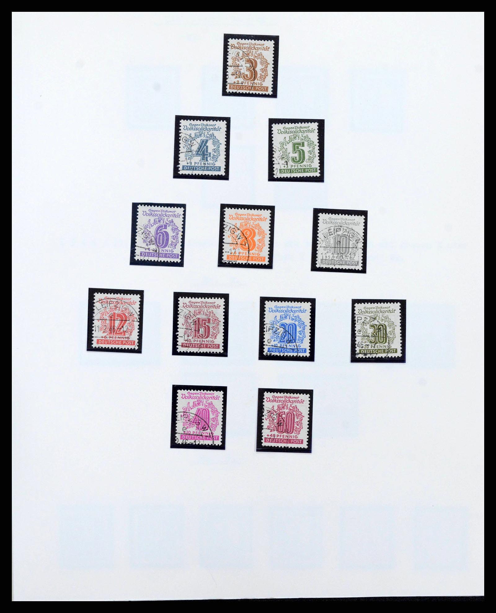 38630 0052 - Stamp collection 38630 Soviet Zone 1945-1949.