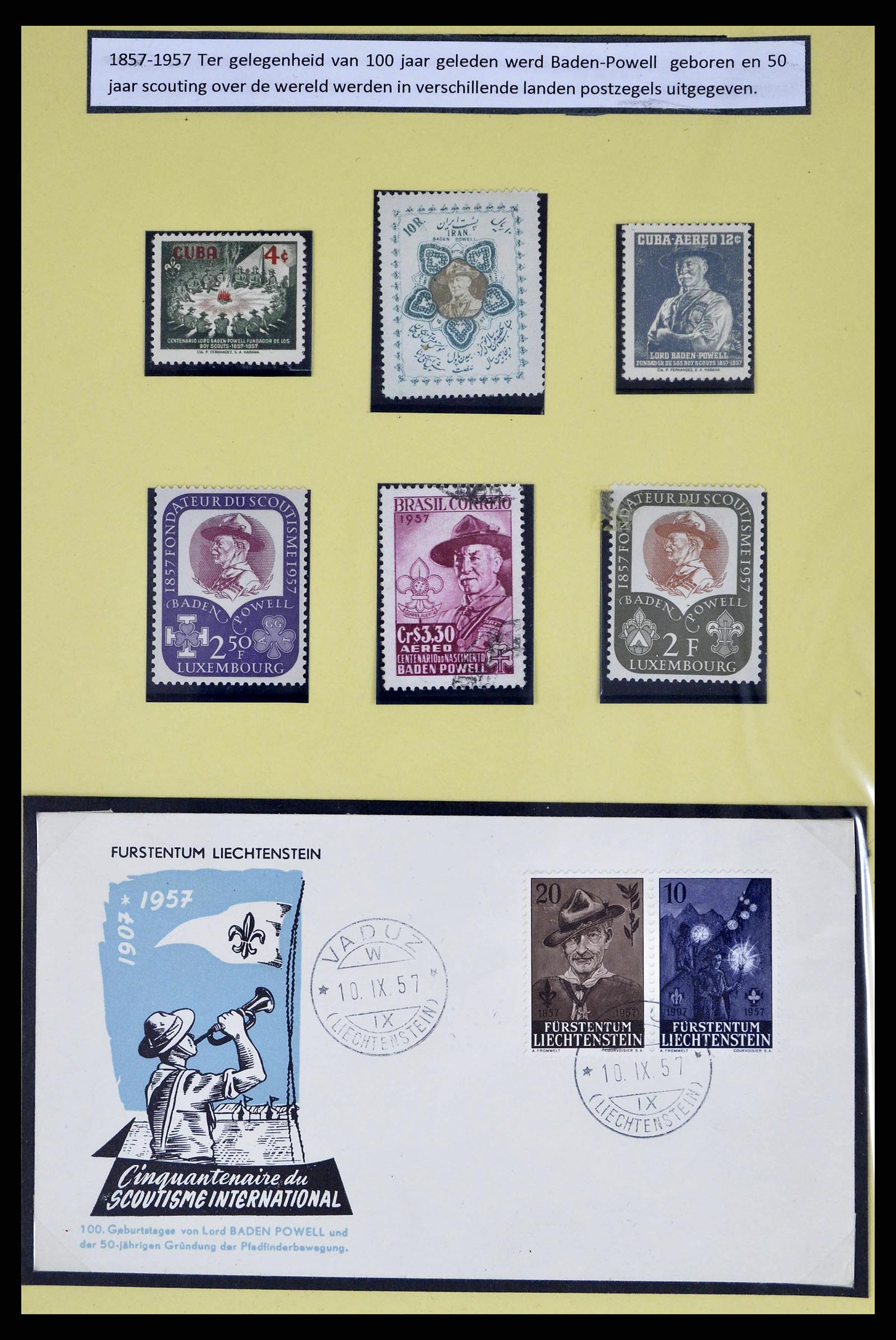 38633 0003 - Stamp collection 38633 Thematic collection scouting 1937-1987.