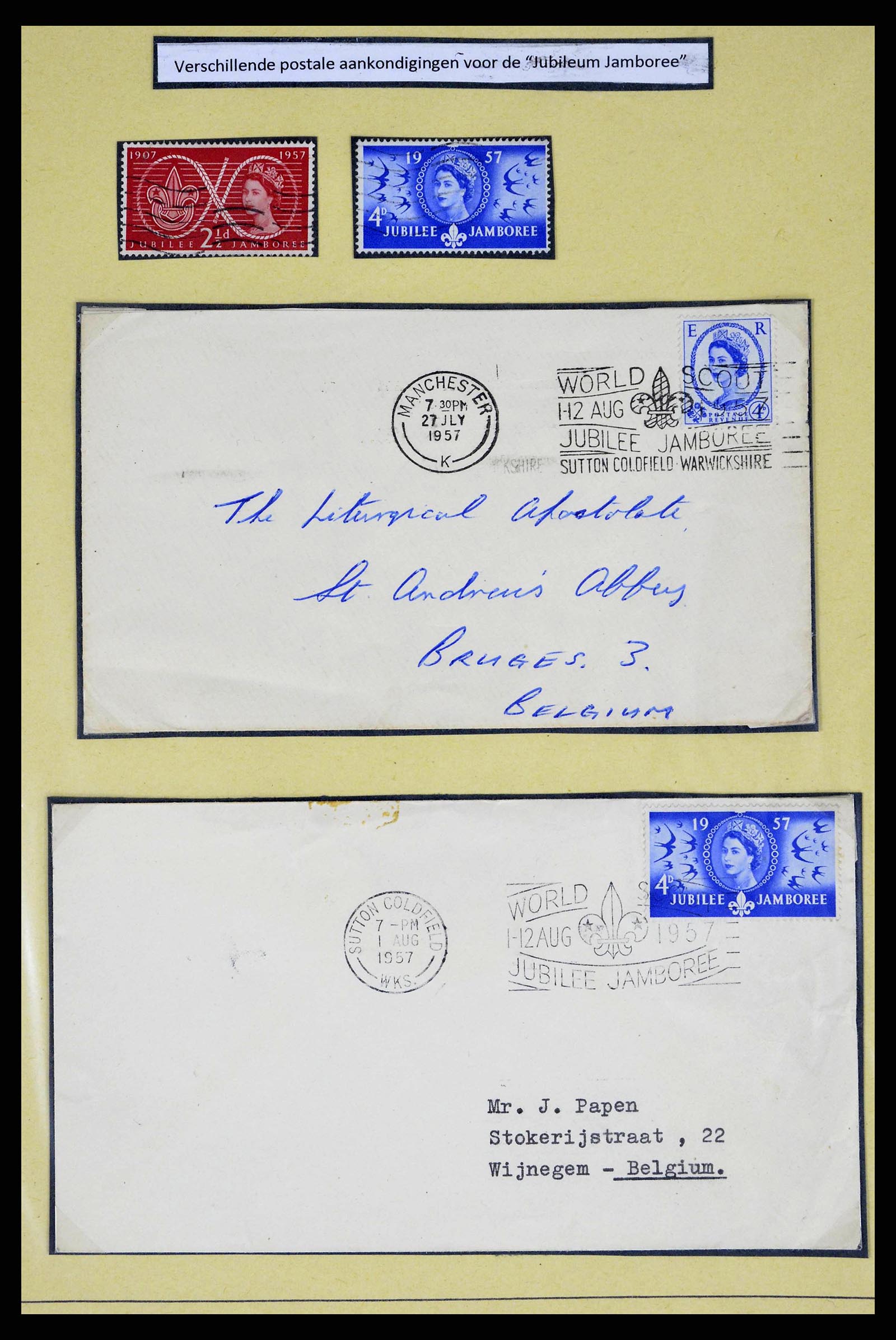 38633 0005 - Stamp collection 38633 Thematic collection scouting 1937-1987.