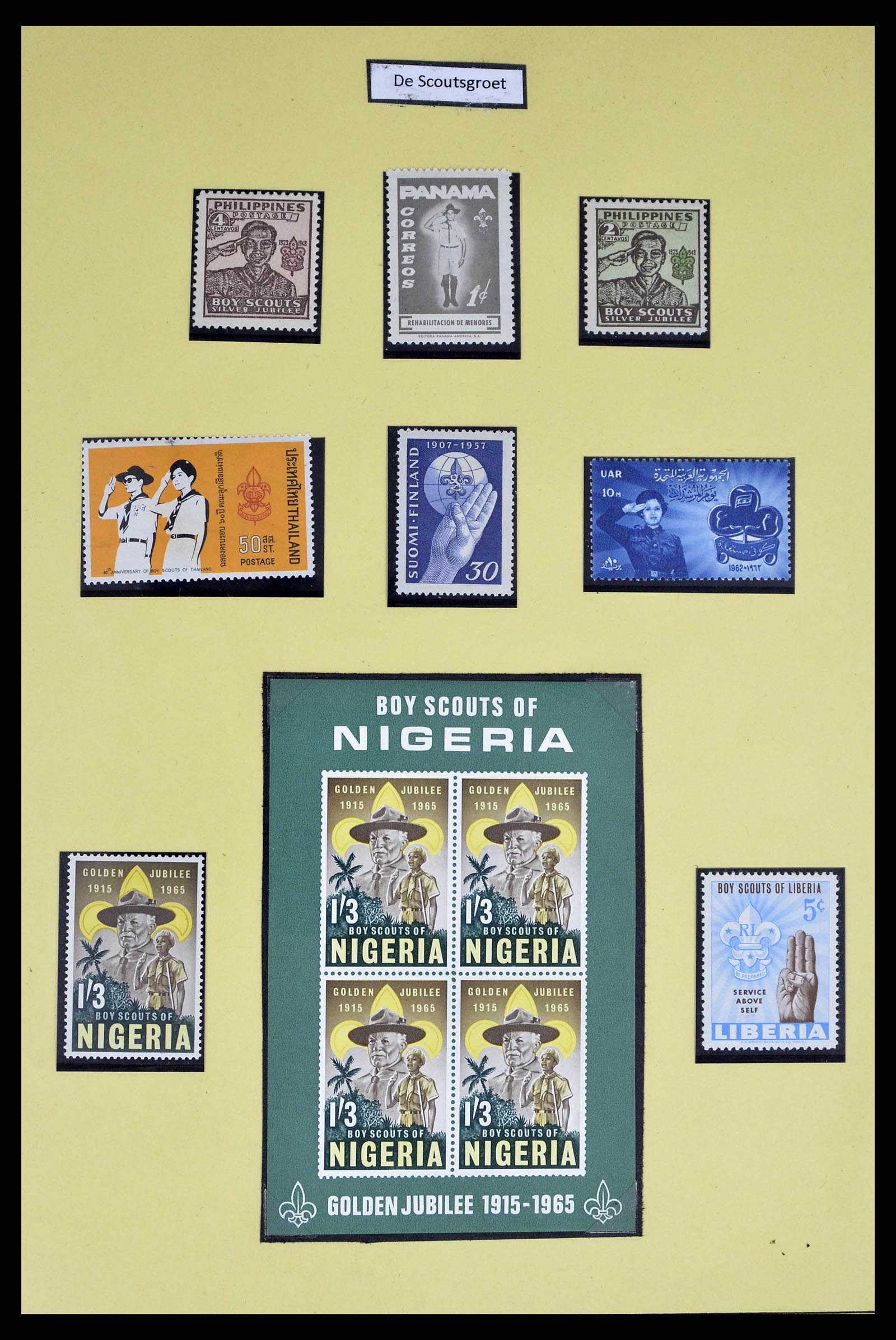 38633 0008 - Stamp collection 38633 Thematic collection scouting 1937-1987.