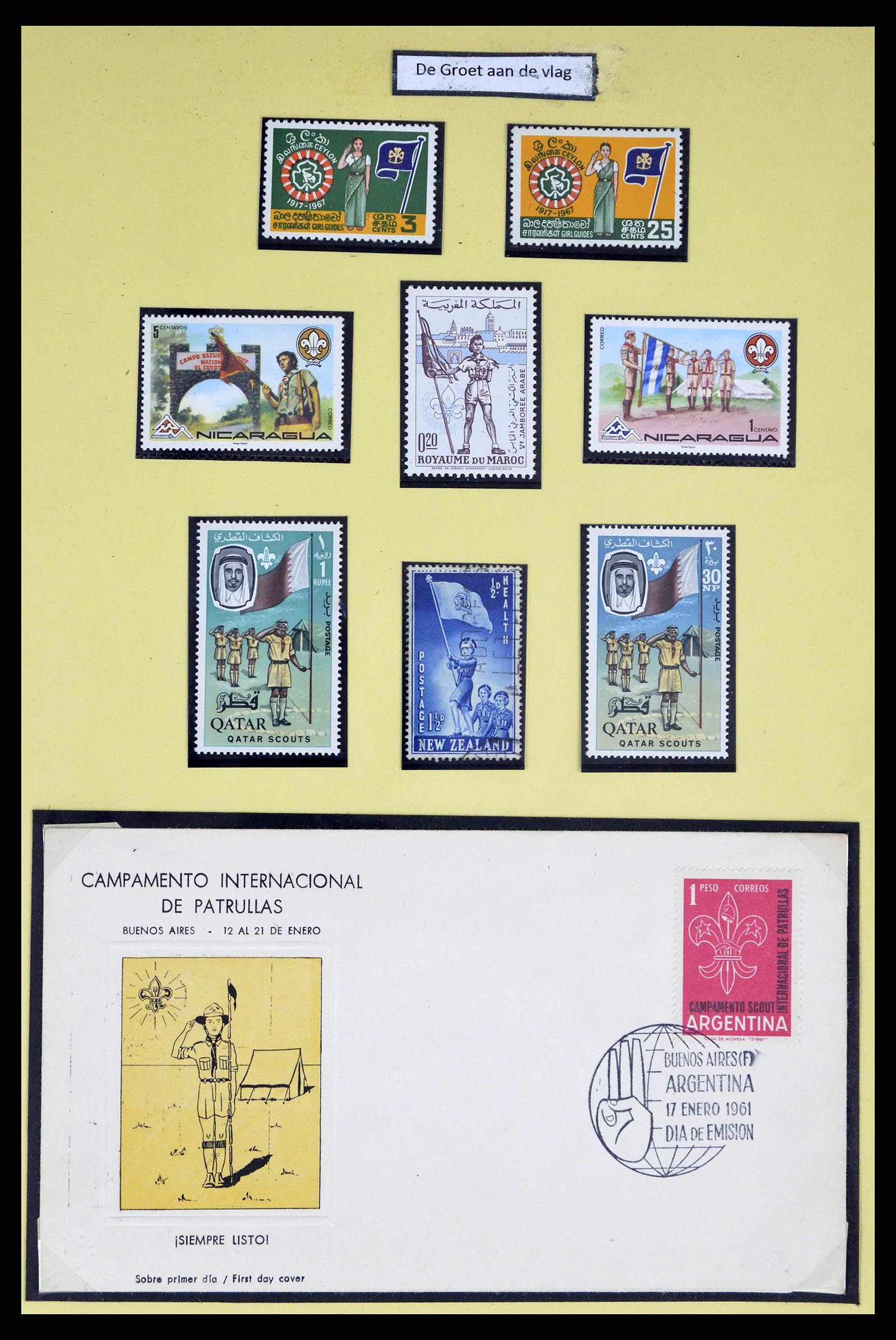 38633 0009 - Stamp collection 38633 Thematic collection scouting 1937-1987.