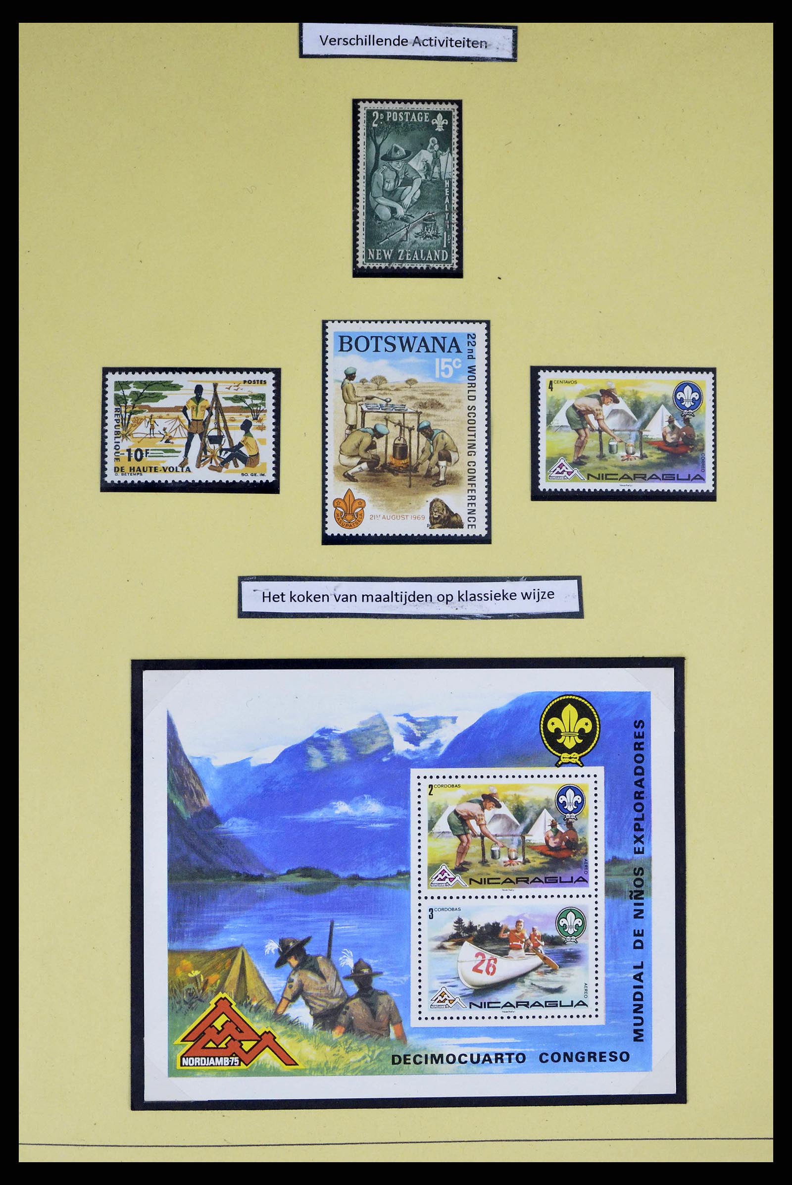 38633 0010 - Stamp collection 38633 Thematic collection scouting 1937-1987.
