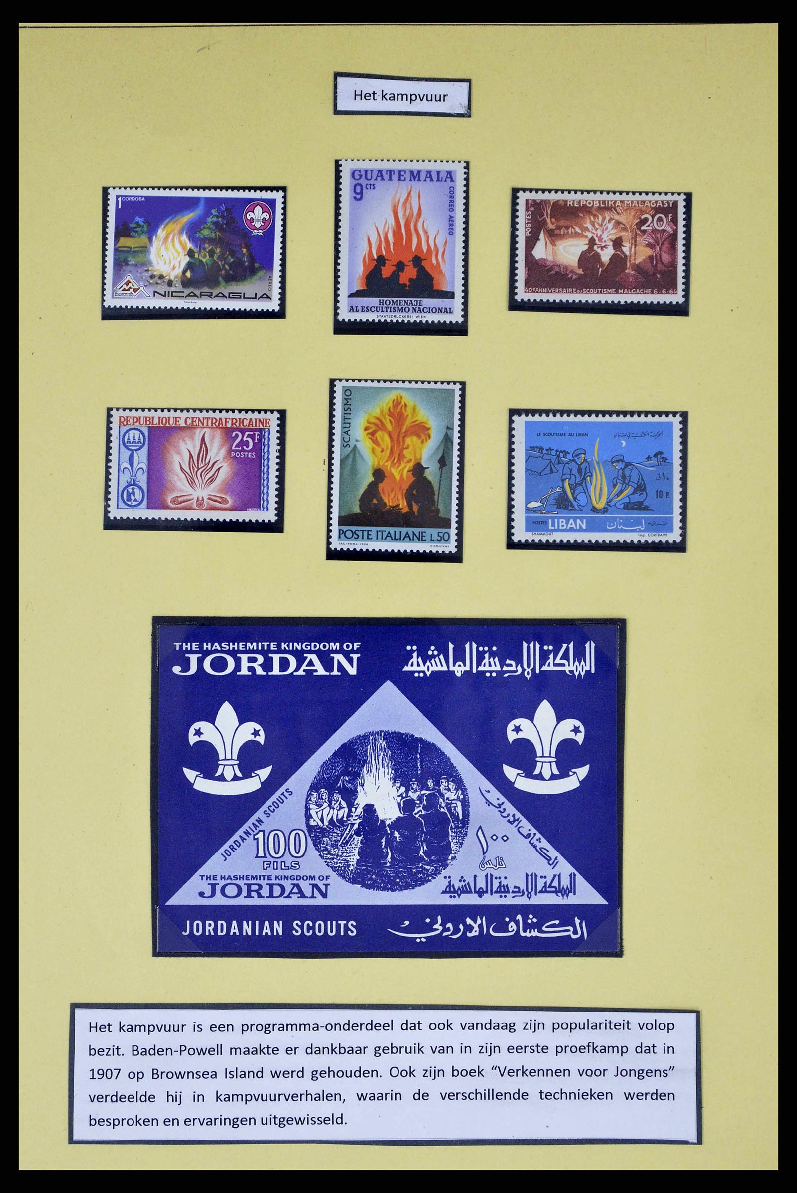 38633 0011 - Stamp collection 38633 Thematic collection scouting 1937-1987.