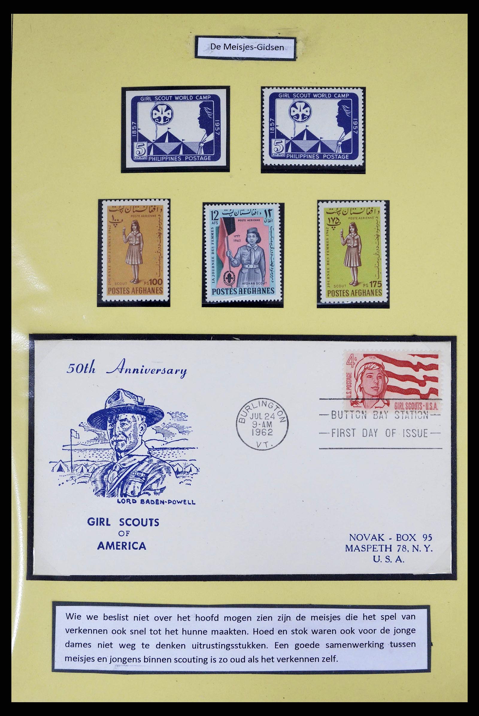 38633 0014 - Stamp collection 38633 Thematic collection scouting 1937-1987.