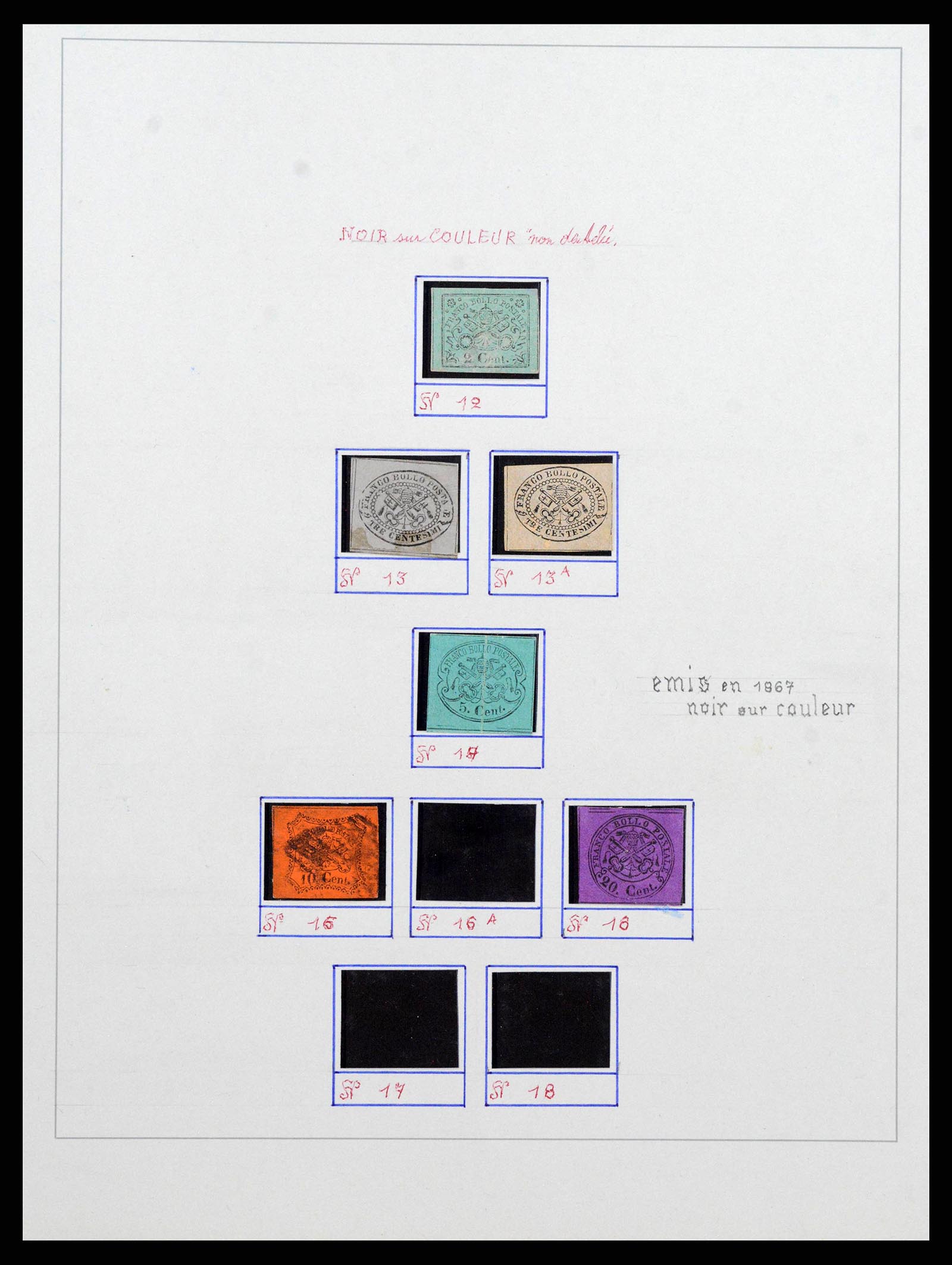 38634 0002 - Stamp collection 38634 Italian States 1850-1861.