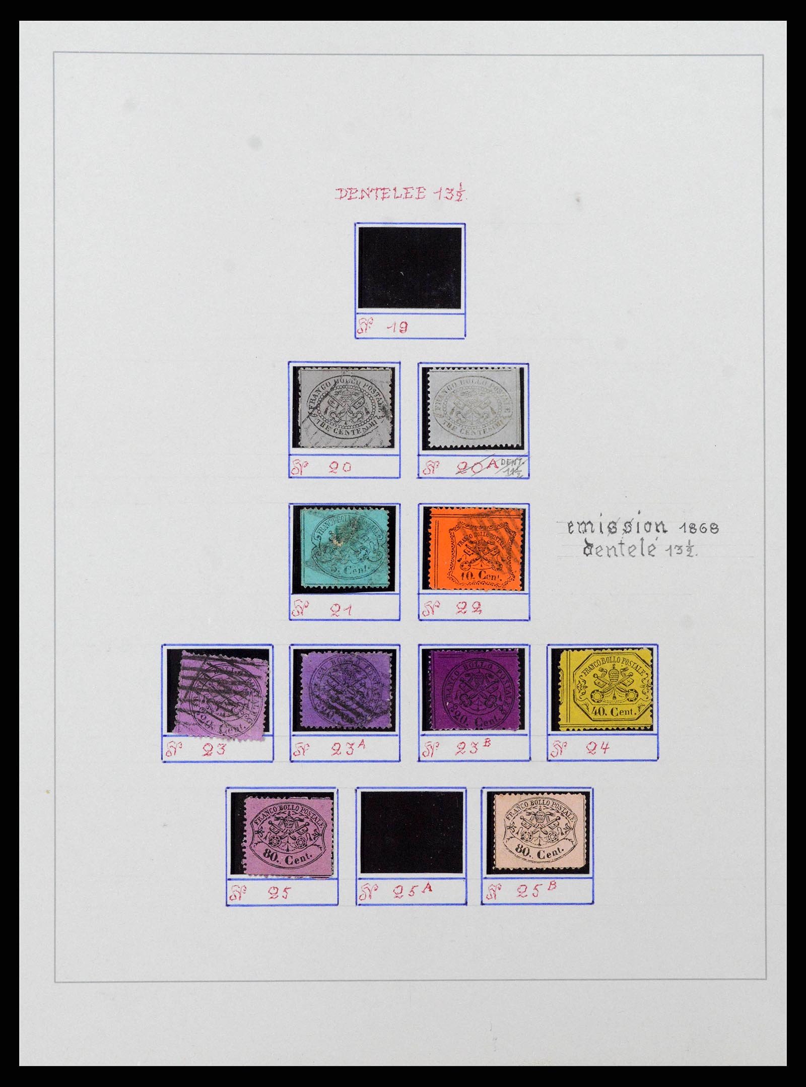 38634 0003 - Stamp collection 38634 Italian States 1850-1861.