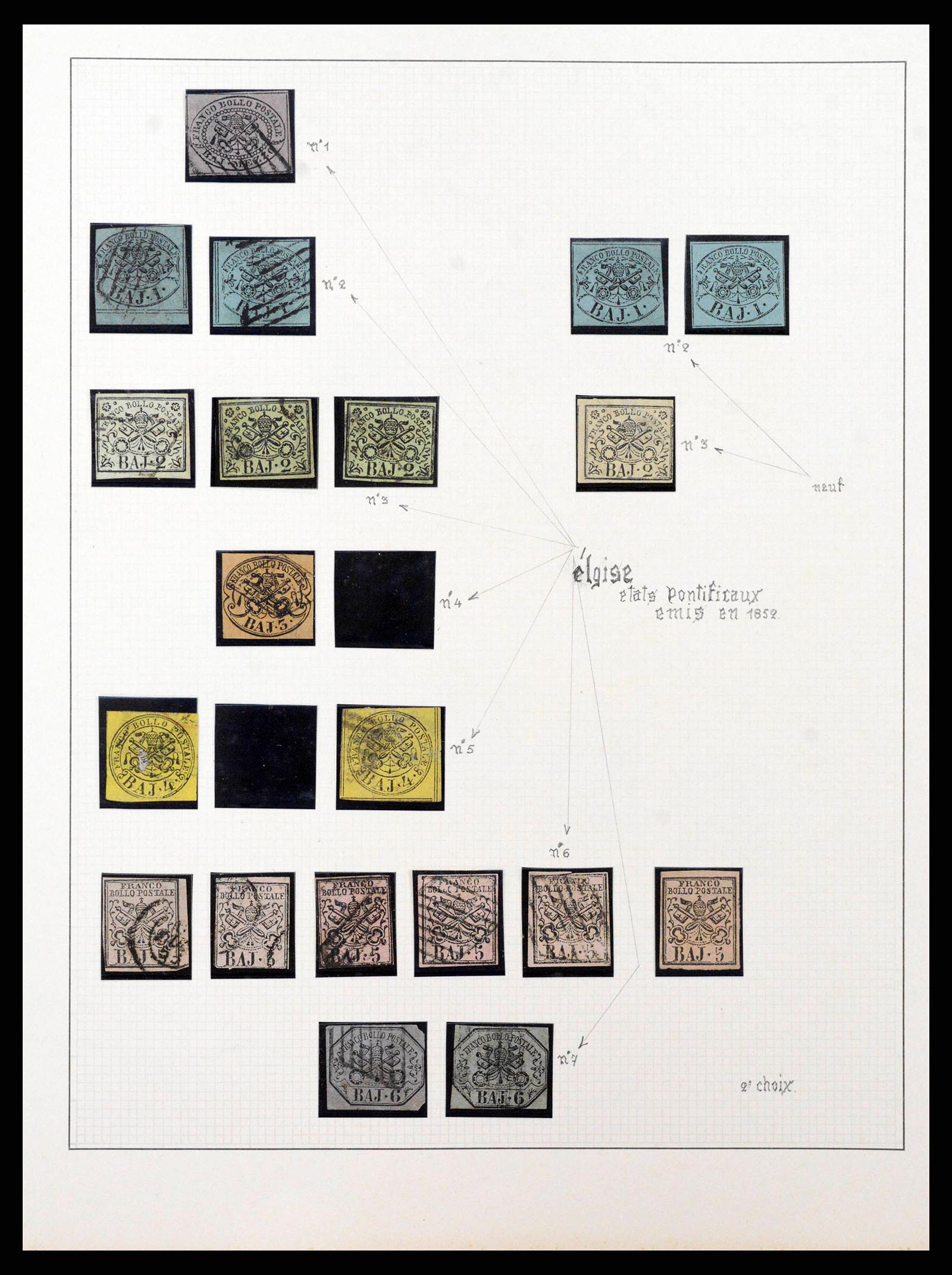 38634 0008 - Stamp collection 38634 Italian States 1850-1861.