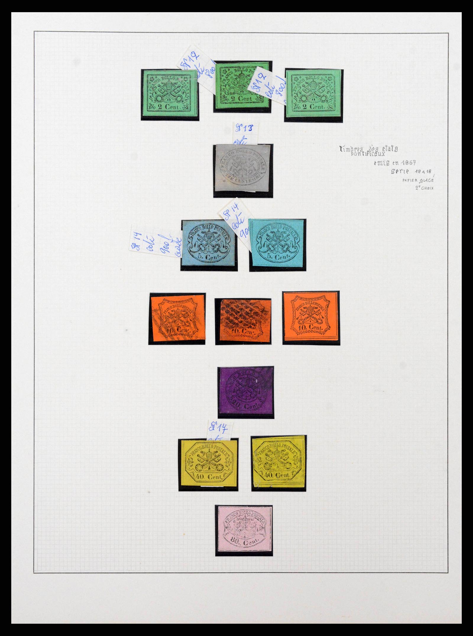 38634 0010 - Stamp collection 38634 Italian States 1850-1861.