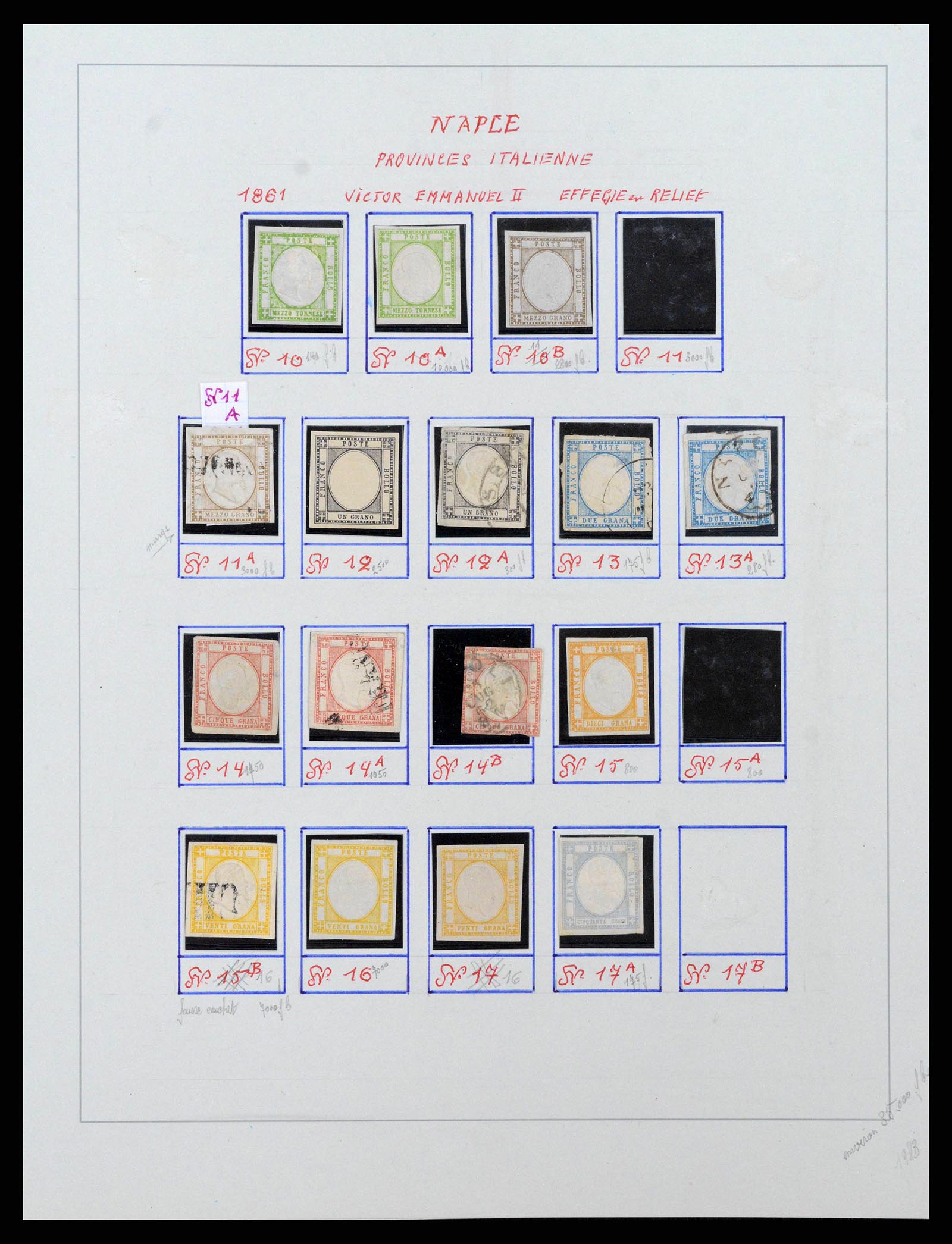 38634 0015 - Stamp collection 38634 Italian States 1850-1861.