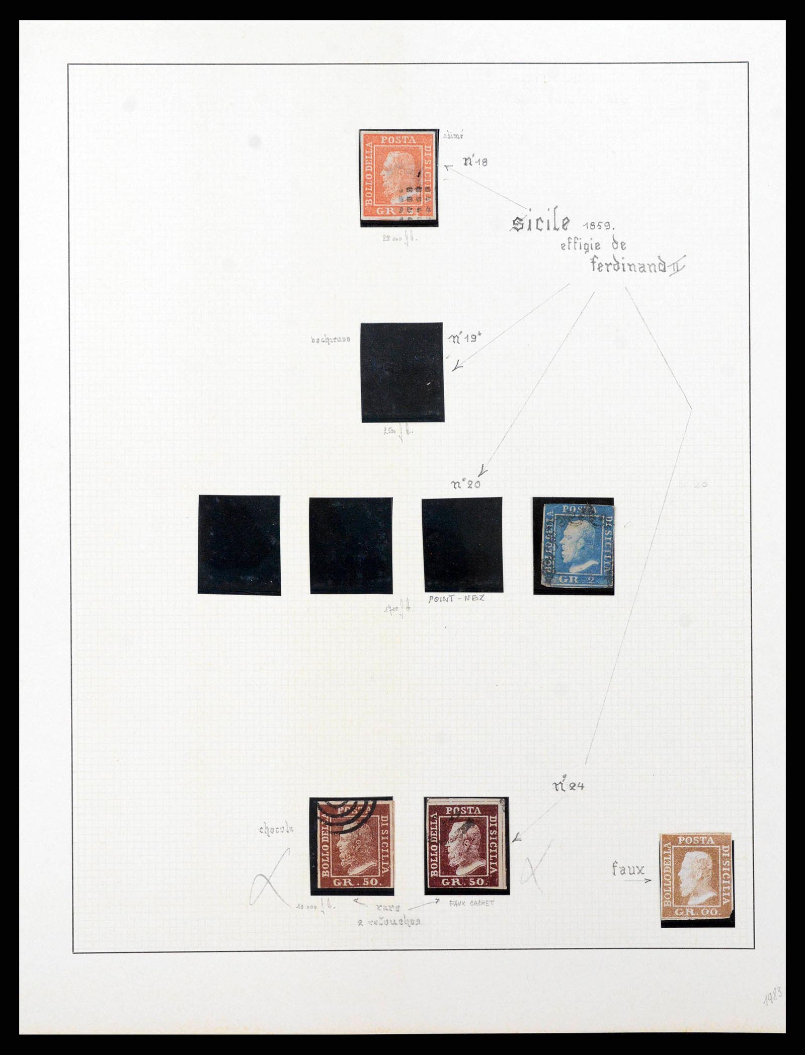 38634 0017 - Stamp collection 38634 Italian States 1850-1861.