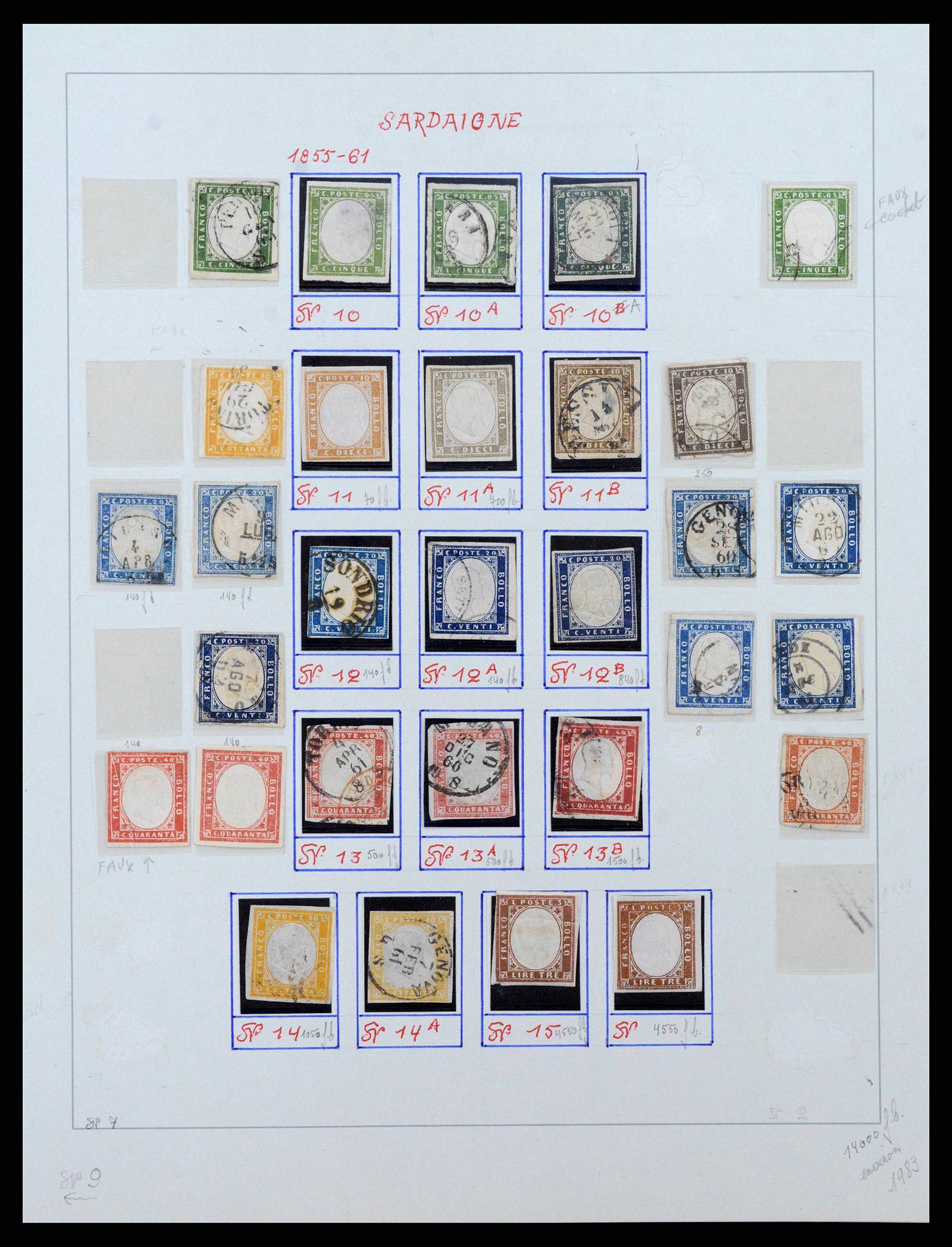 38634 0029 - Stamp collection 38634 Italian States 1850-1861.