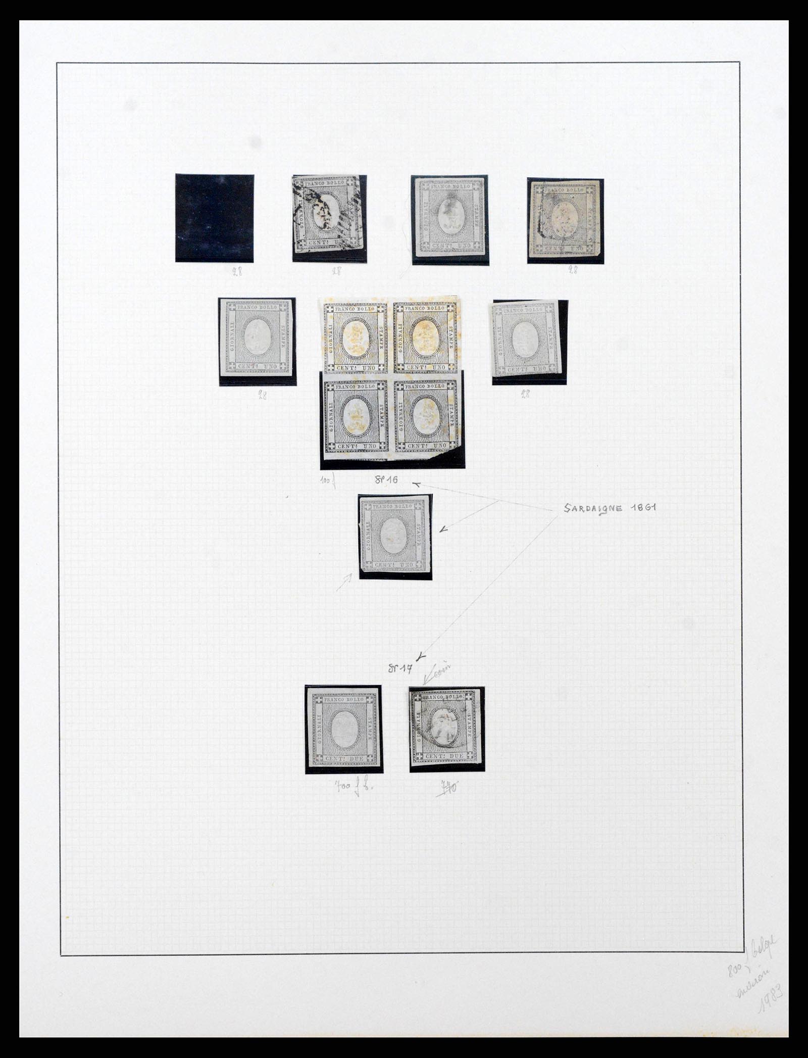 38634 0030 - Stamp collection 38634 Italian States 1850-1861.