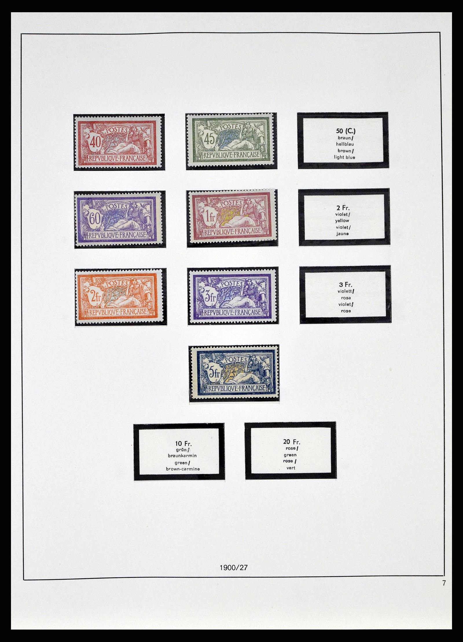 38640 0002 - Postzegelverzameling 38640 Frankrijk 1900-1974.
