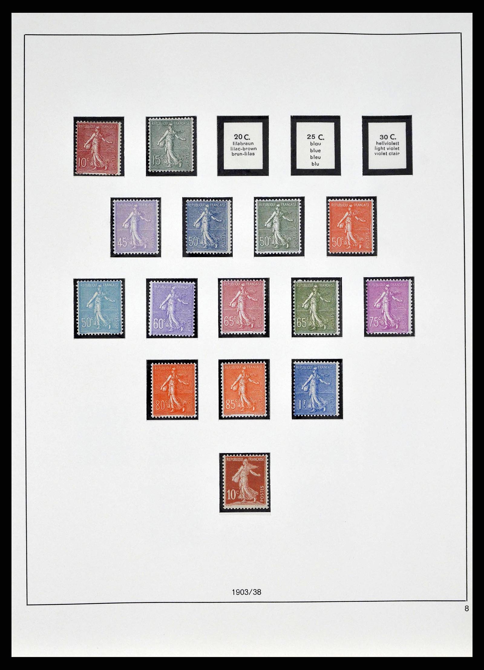 38640 0003 - Postzegelverzameling 38640 Frankrijk 1900-1974.