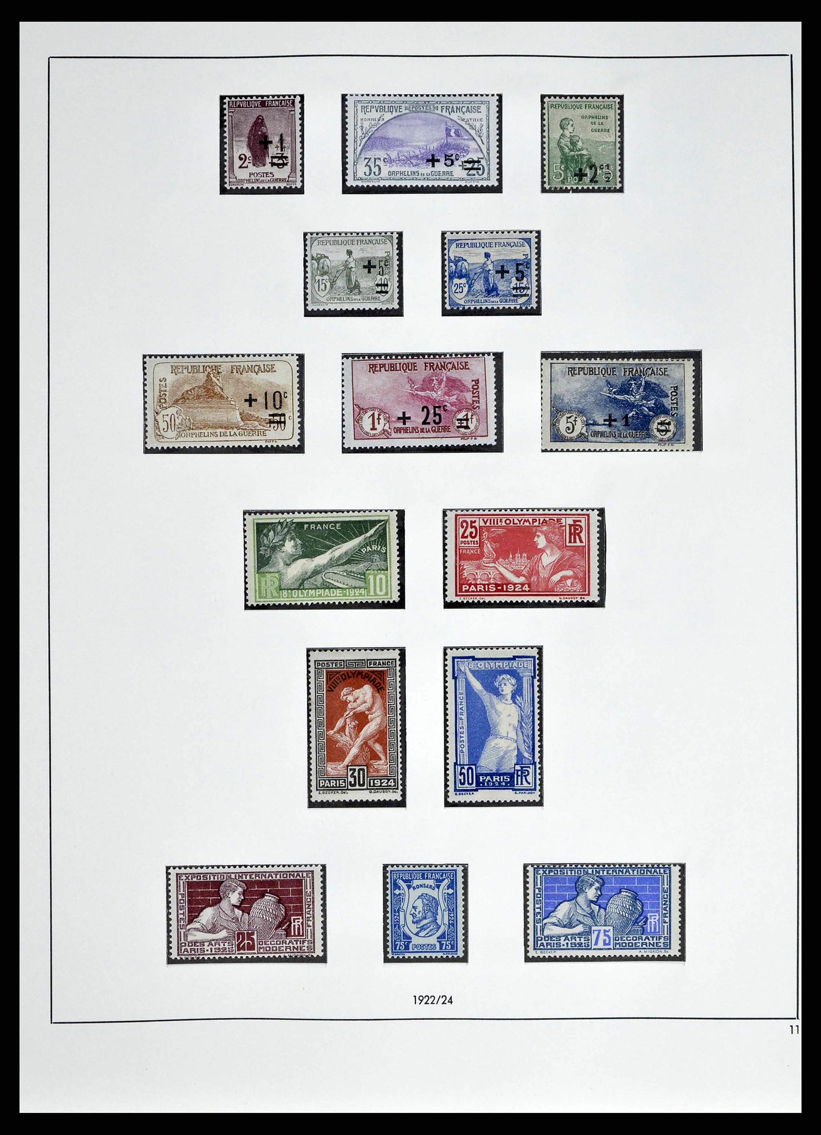 38640 0006 - Postzegelverzameling 38640 Frankrijk 1900-1974.