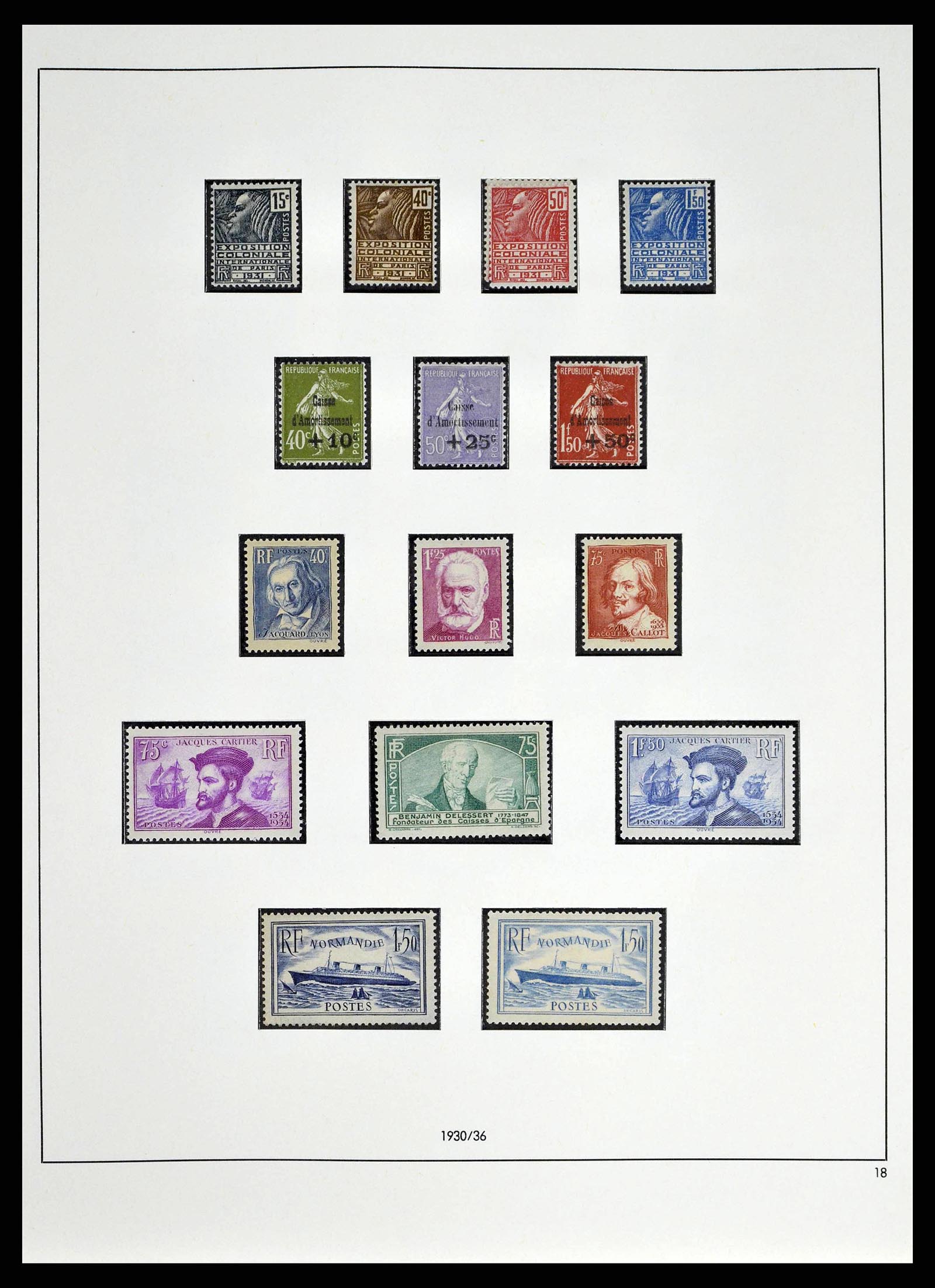 38640 0013 - Stamp collection 38640 France 1900-1974.