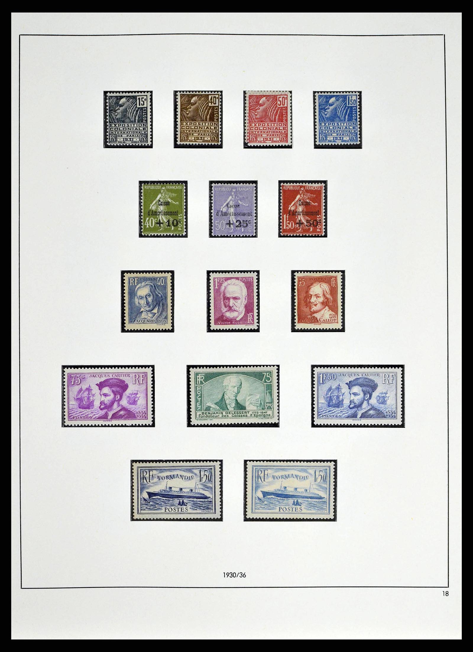 38640 0013 - Postzegelverzameling 38640 Frankrijk 1900-1974.