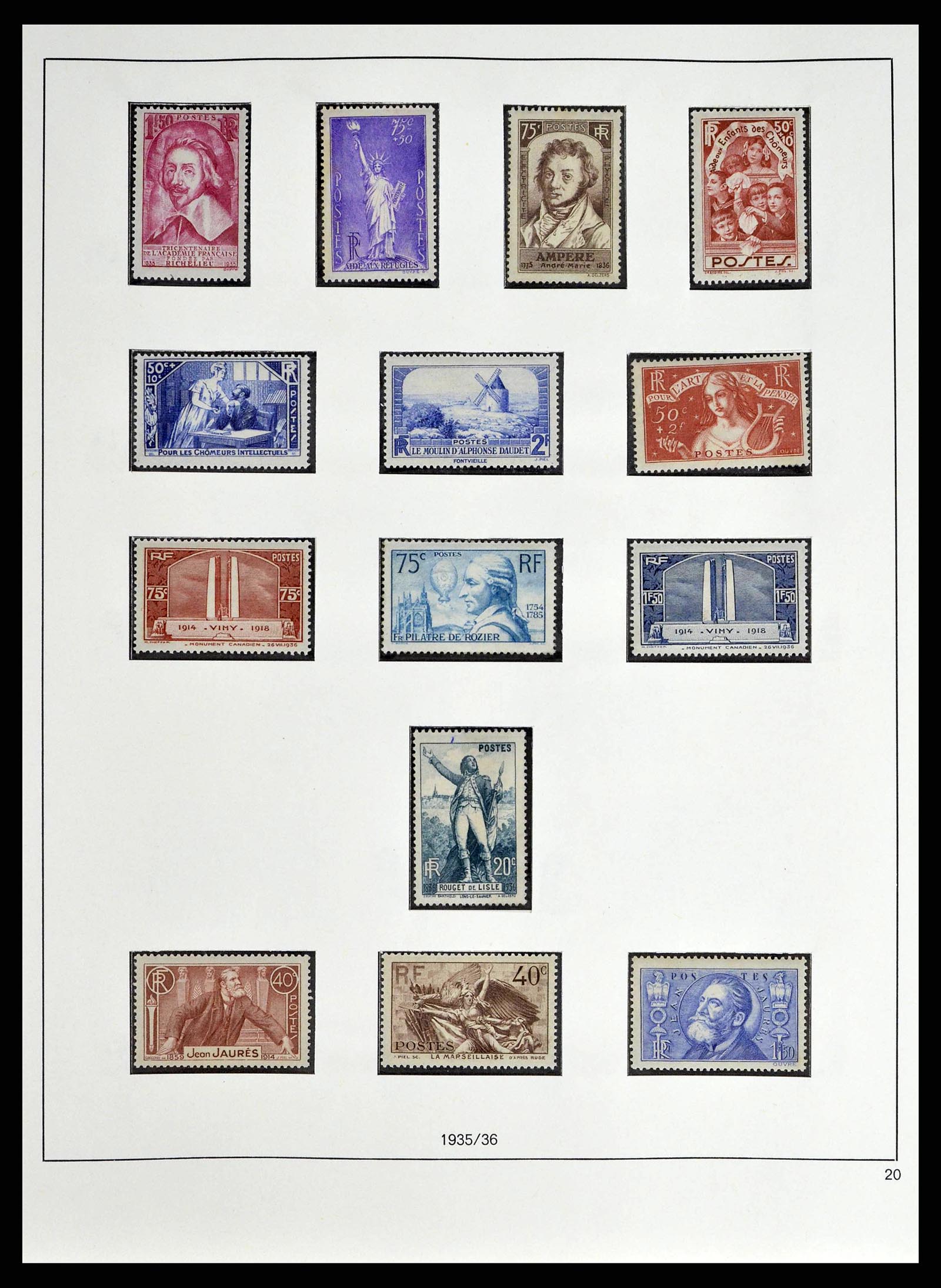 38640 0015 - Postzegelverzameling 38640 Frankrijk 1900-1974.