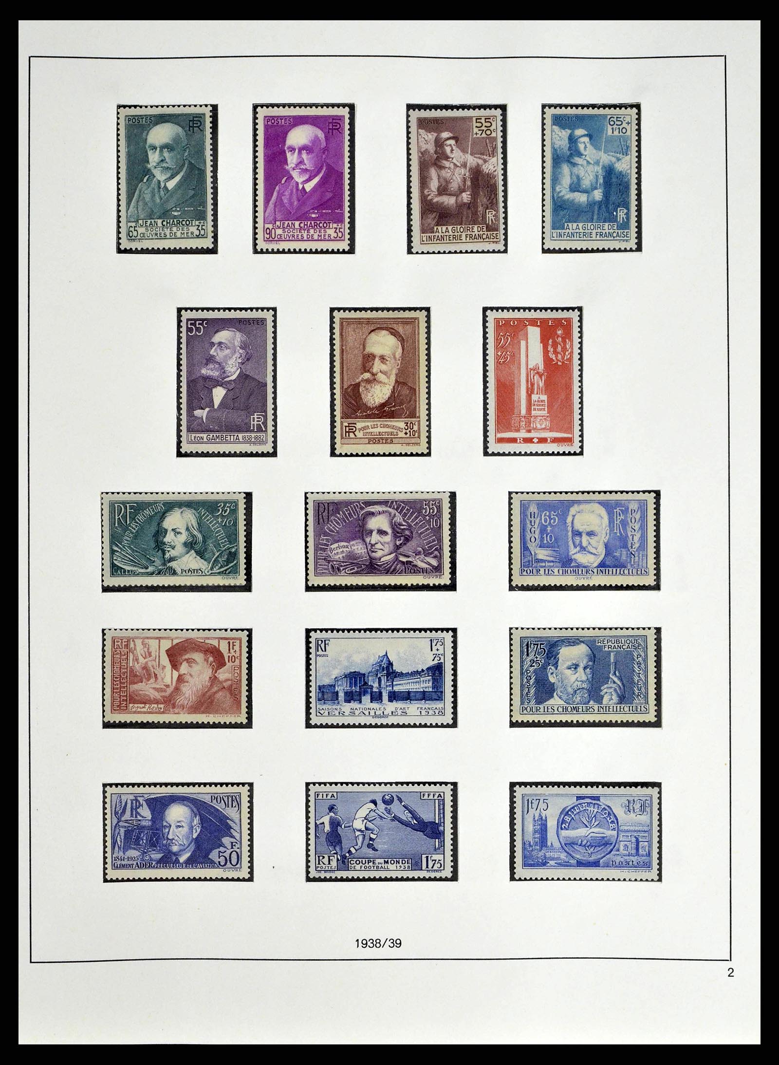 38640 0021 - Postzegelverzameling 38640 Frankrijk 1900-1974.