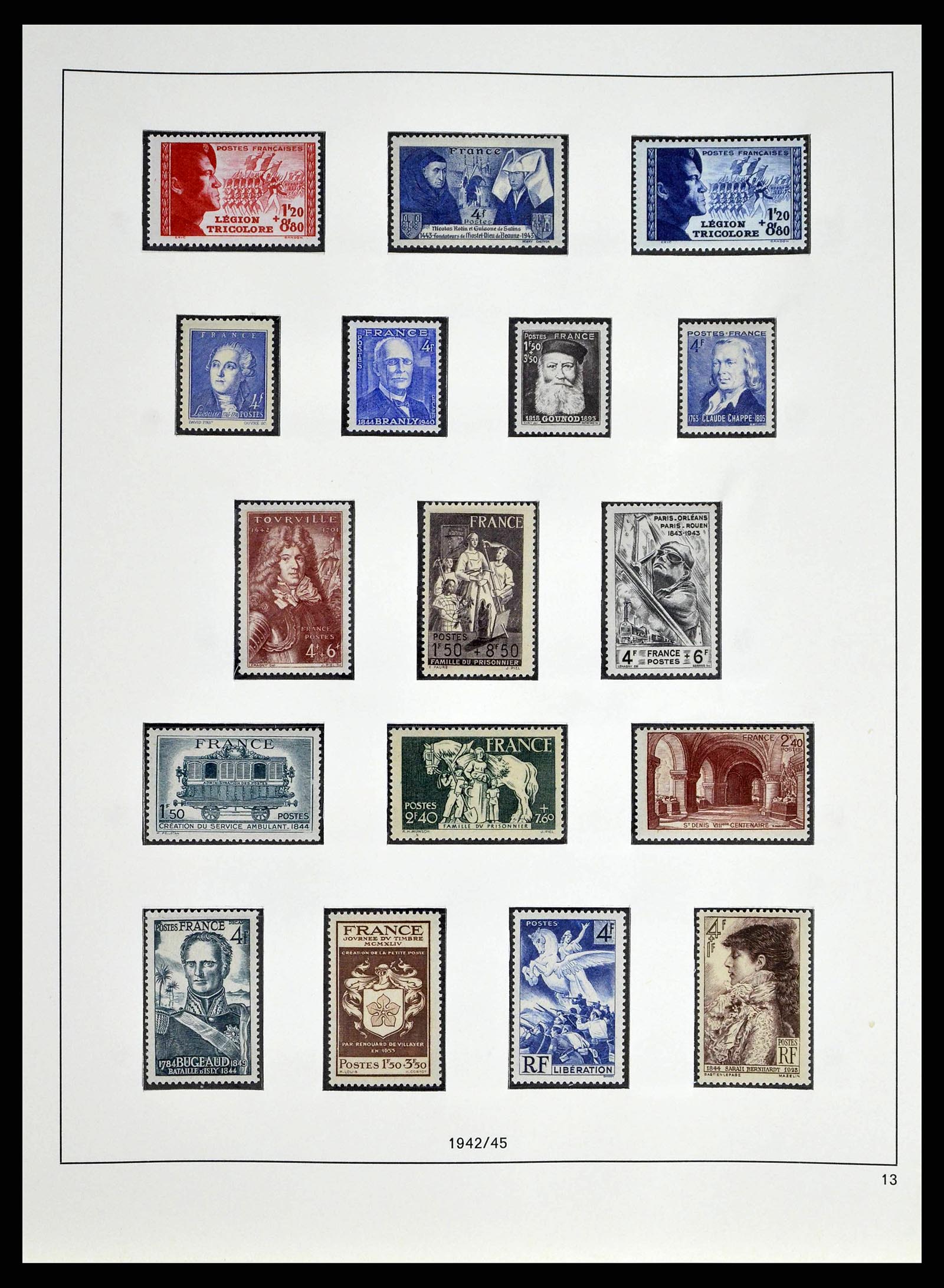 38640 0032 - Stamp collection 38640 France 1900-1974.
