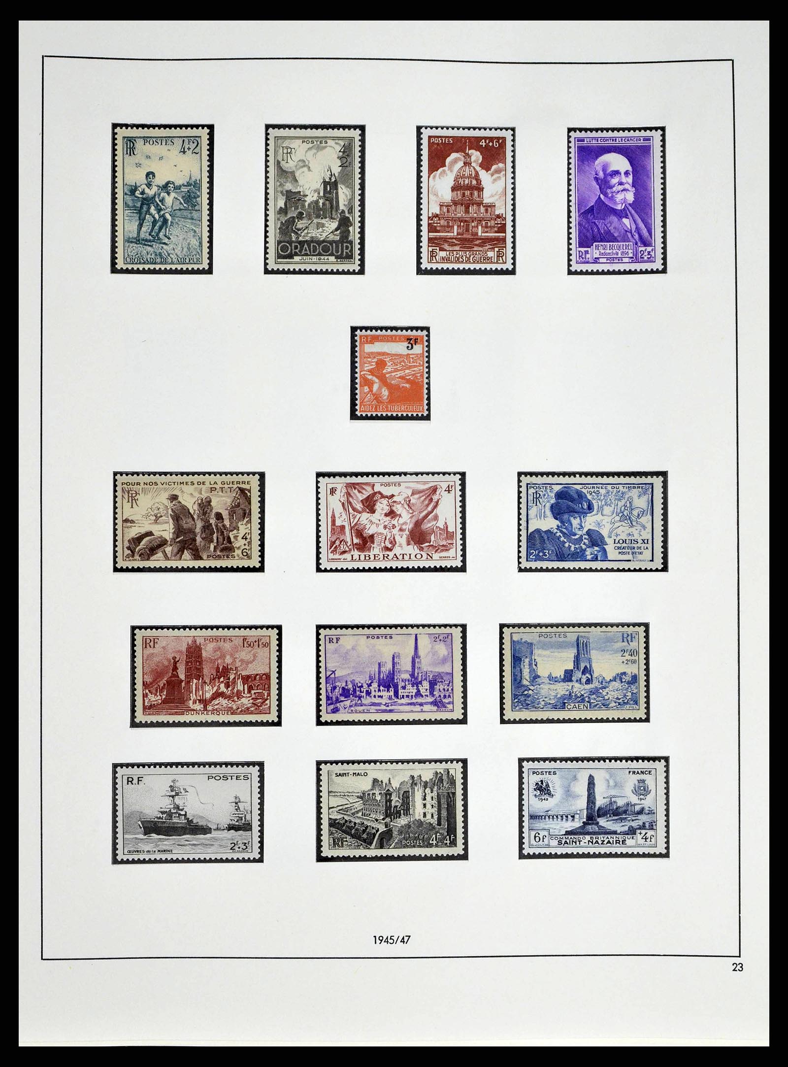 38640 0041 - Postzegelverzameling 38640 Frankrijk 1900-1974.