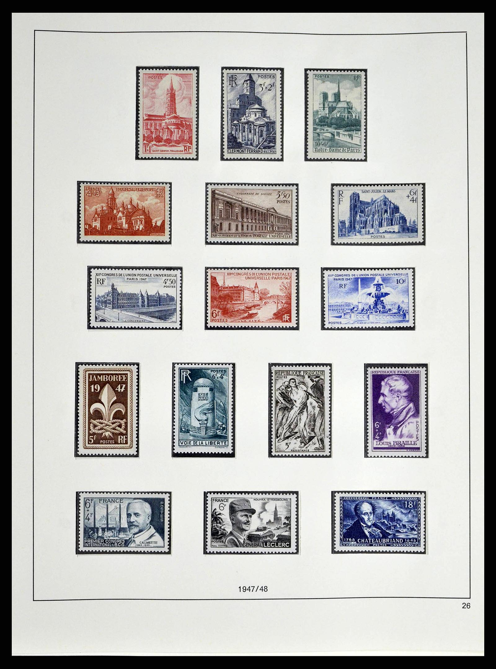 38640 0044 - Postzegelverzameling 38640 Frankrijk 1900-1974.