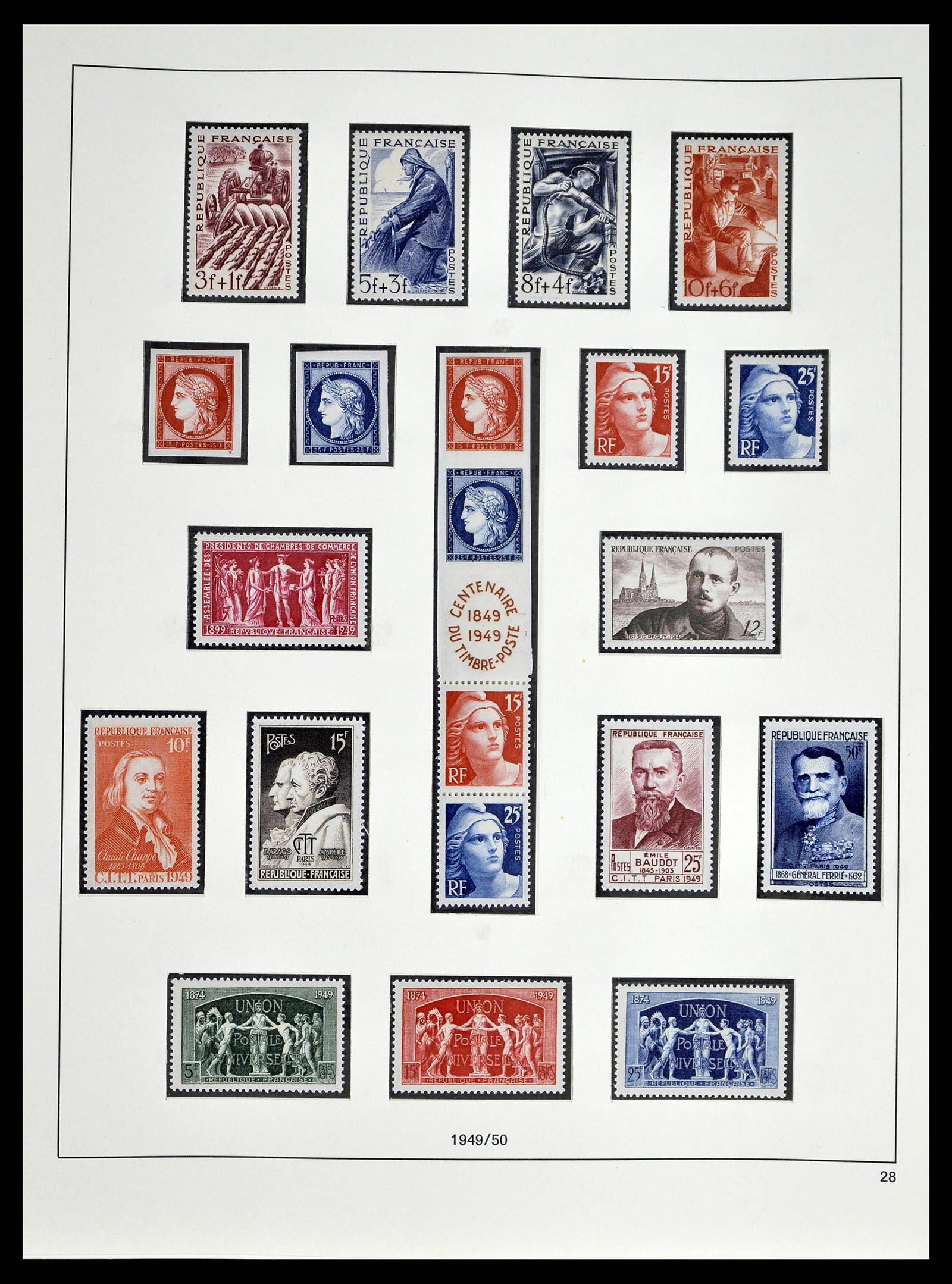 38640 0046 - Postzegelverzameling 38640 Frankrijk 1900-1974.