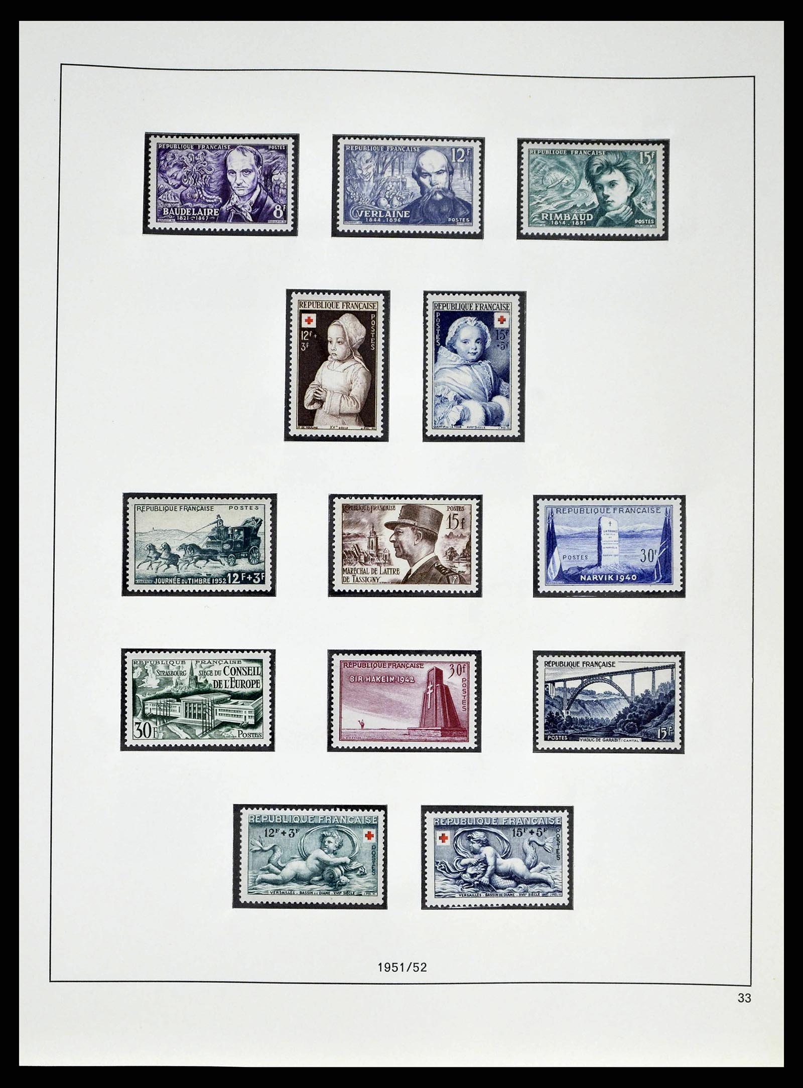 38640 0051 - Postzegelverzameling 38640 Frankrijk 1900-1974.
