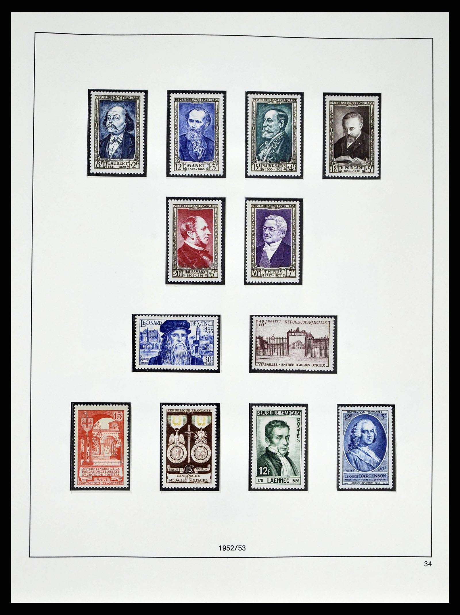 38640 0052 - Postzegelverzameling 38640 Frankrijk 1900-1974.