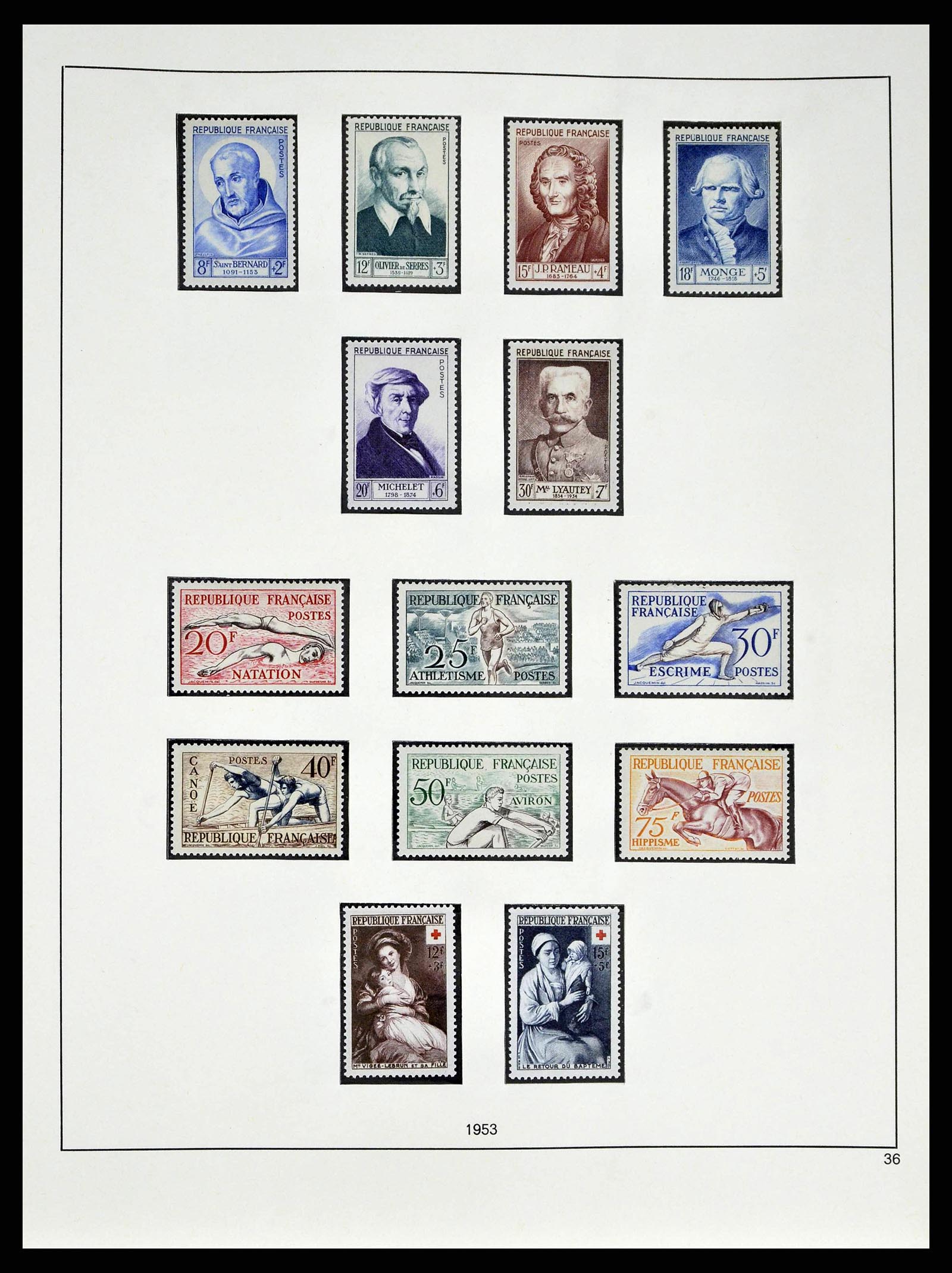 38640 0054 - Stamp collection 38640 France 1900-1974.