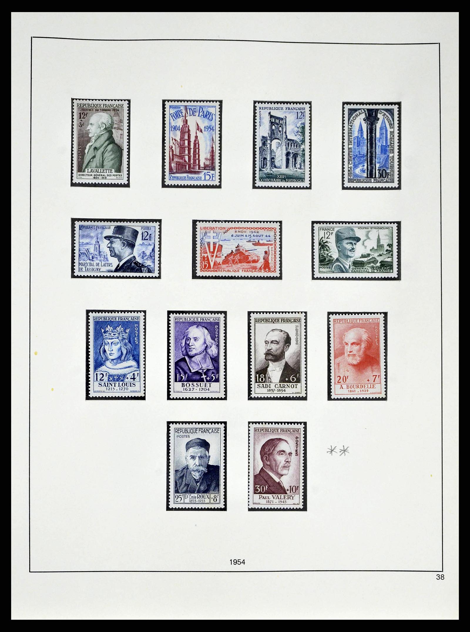 38640 0056 - Postzegelverzameling 38640 Frankrijk 1900-1974.