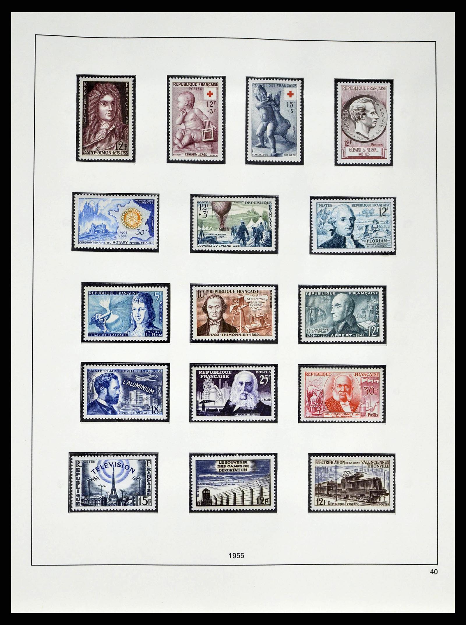 38640 0058 - Stamp collection 38640 France 1900-1974.
