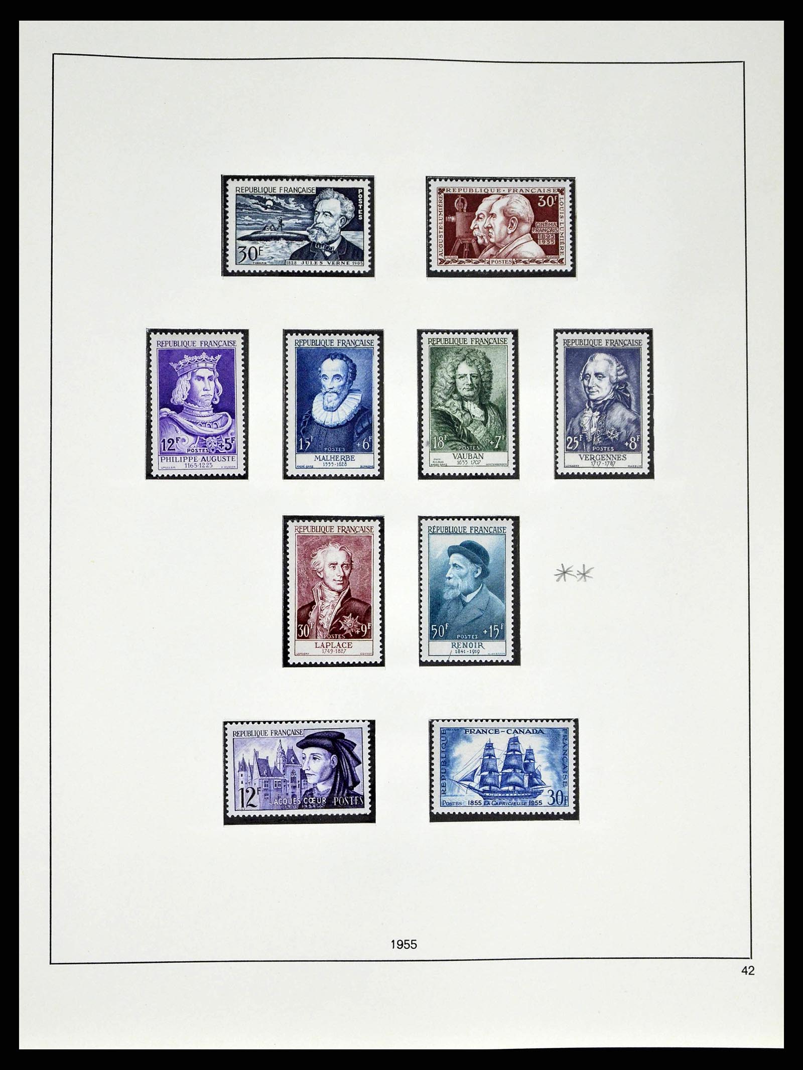 38640 0060 - Postzegelverzameling 38640 Frankrijk 1900-1974.