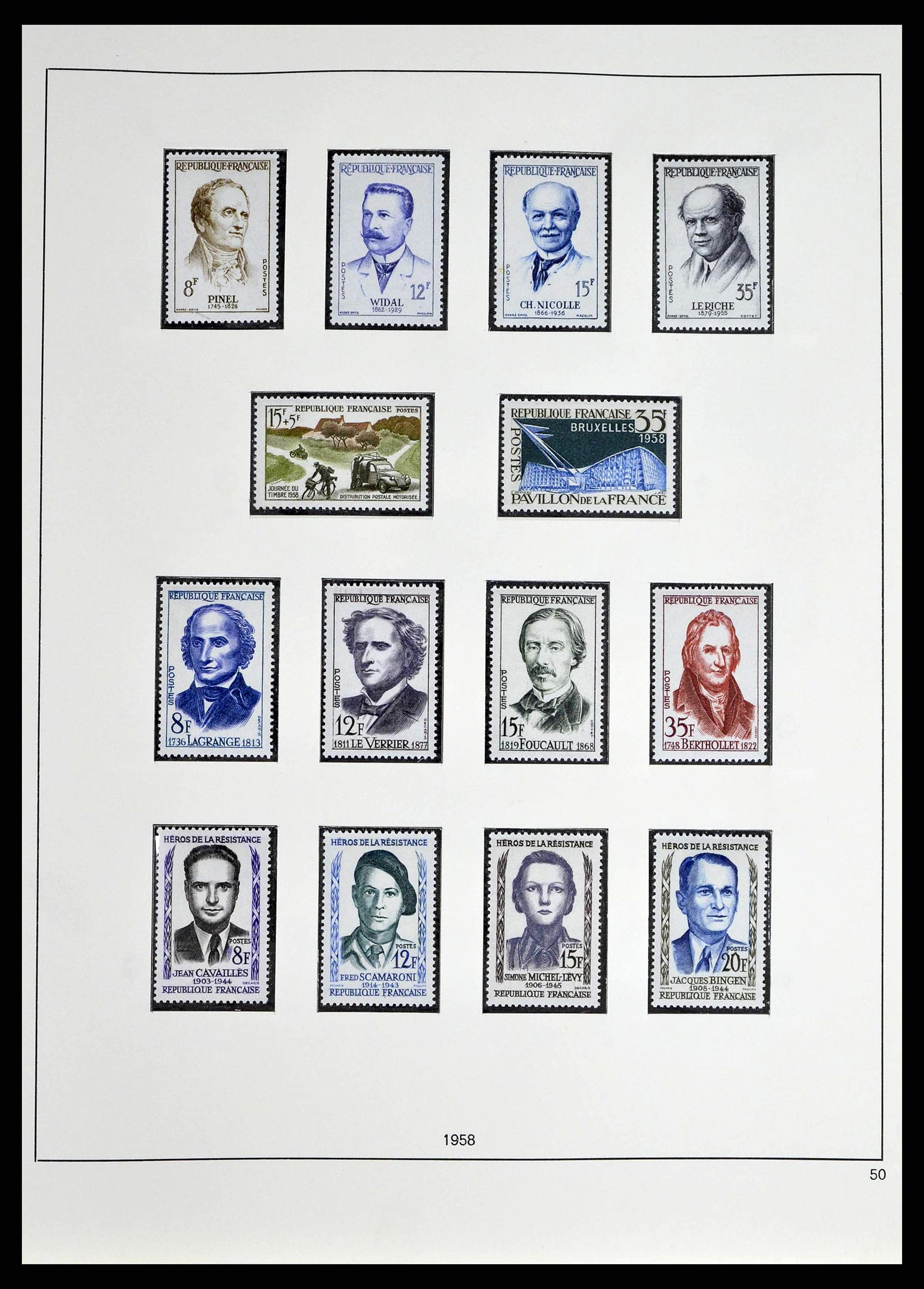 38640 0068 - Stamp collection 38640 France 1900-1974.